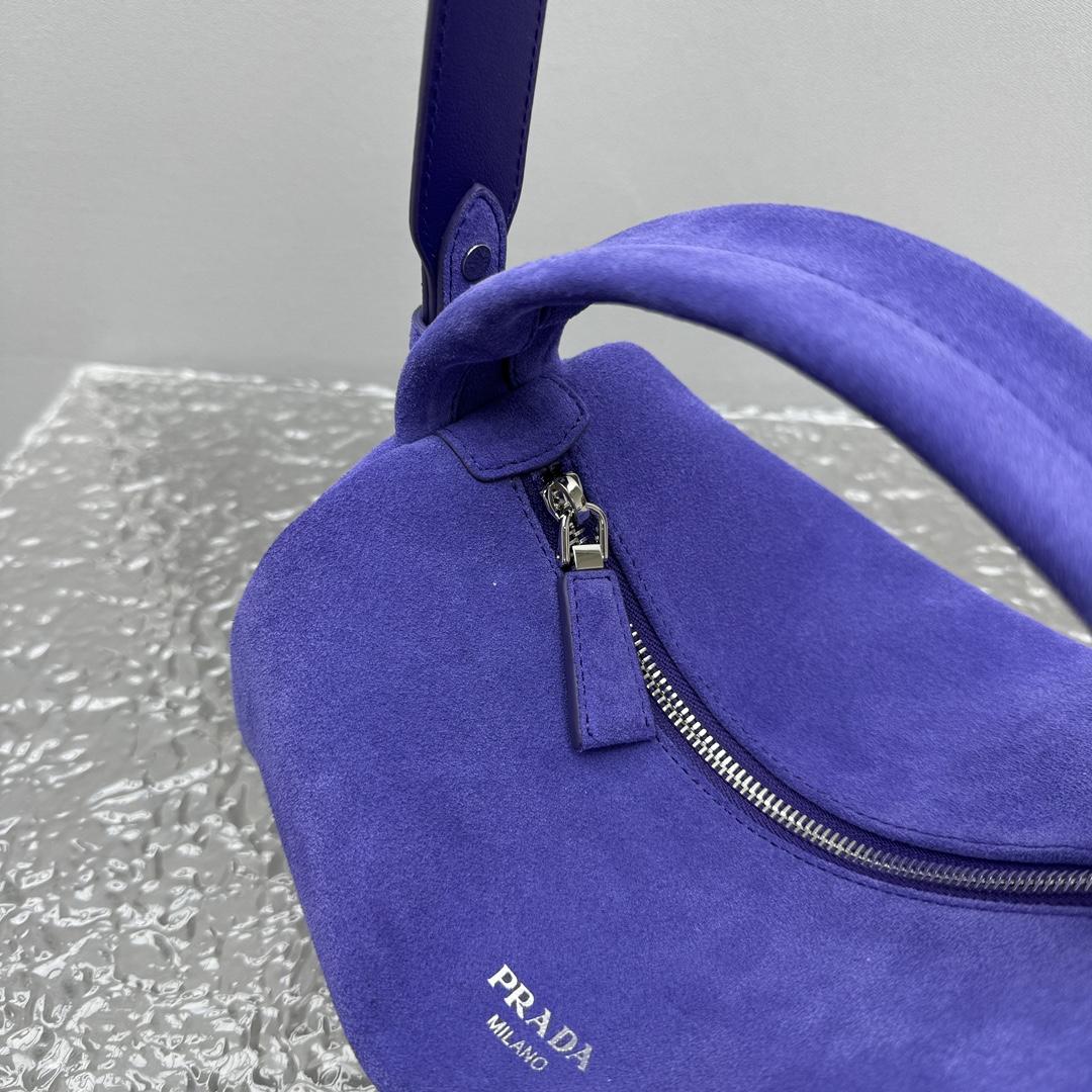 Prada Suede Shoulder Bag - EUR FASHION