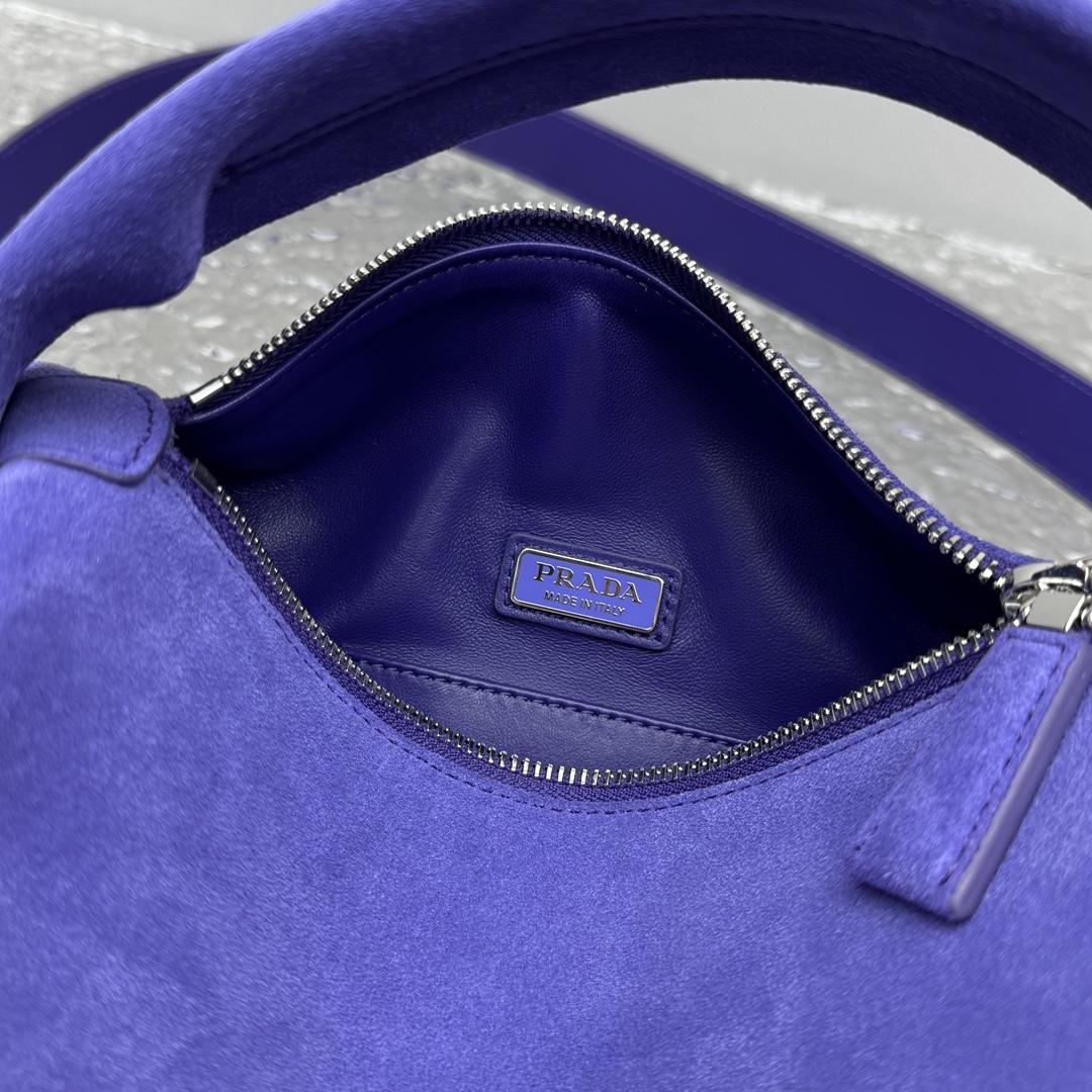 Prada Suede Shoulder Bag - EUR FASHION