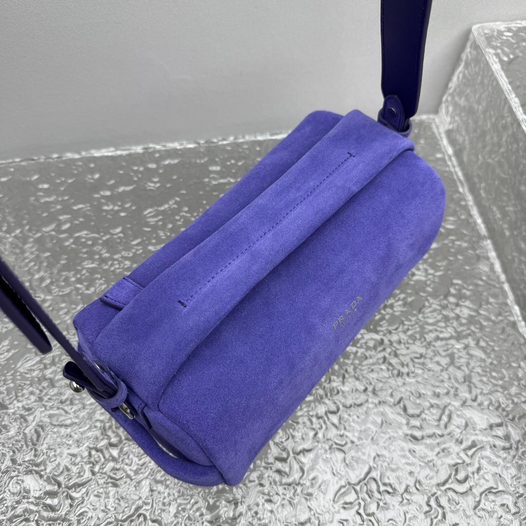 Prada Suede Shoulder Bag - EUR FASHION