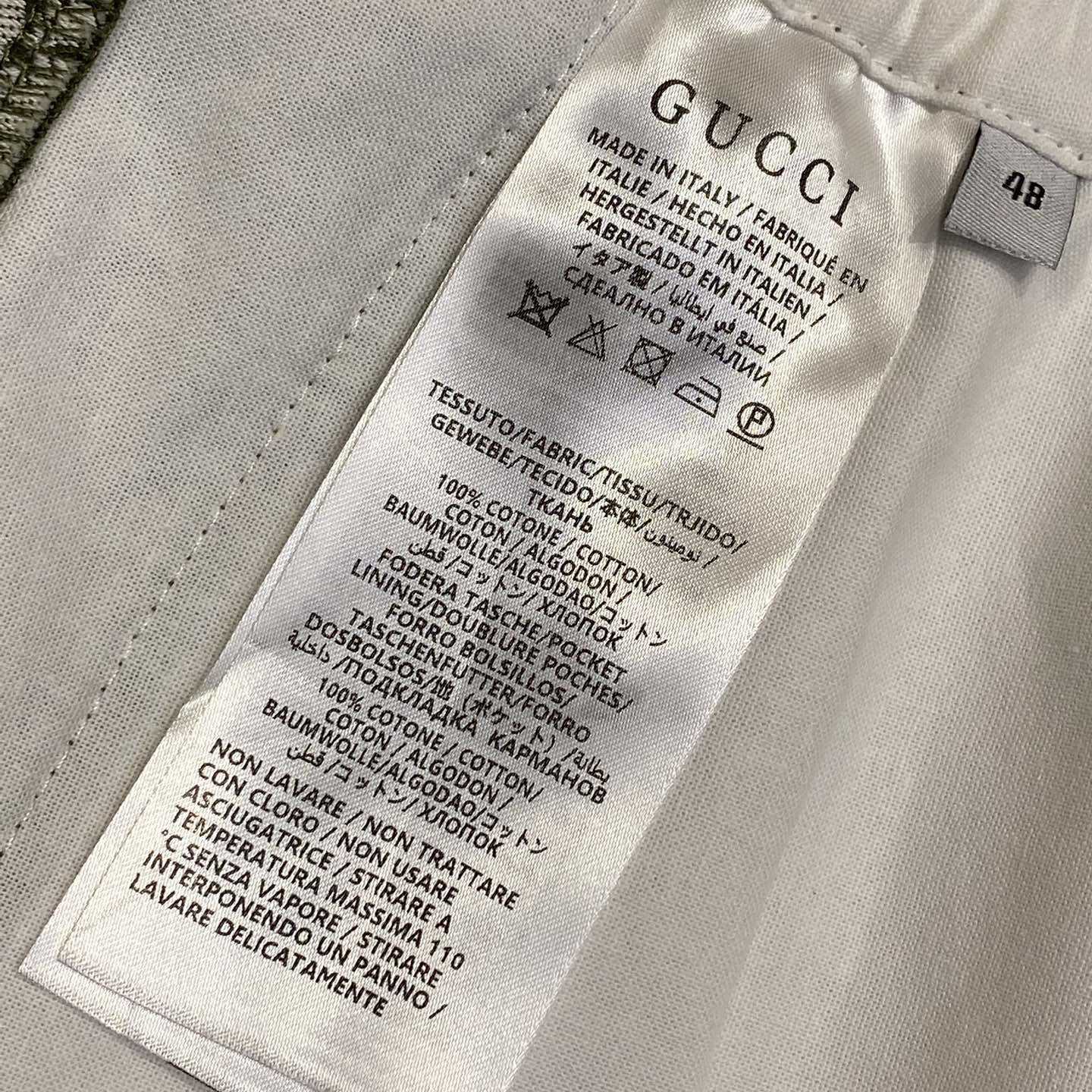 Gucci Cotton Jacquard Shorts With GG Shadow - EUR FASHION