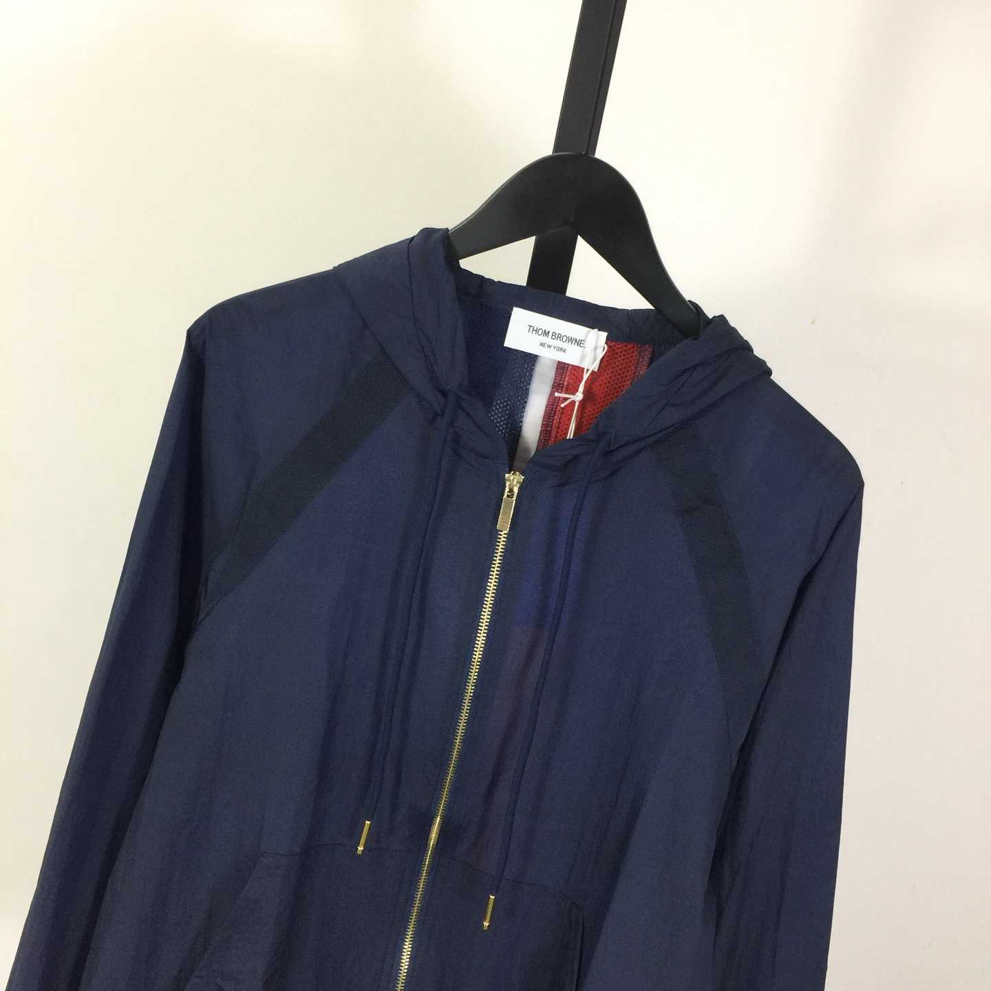 Thom Browne Back Bar Three-Color Sunscreen Long Sleeve Jacket - EUR FASHION