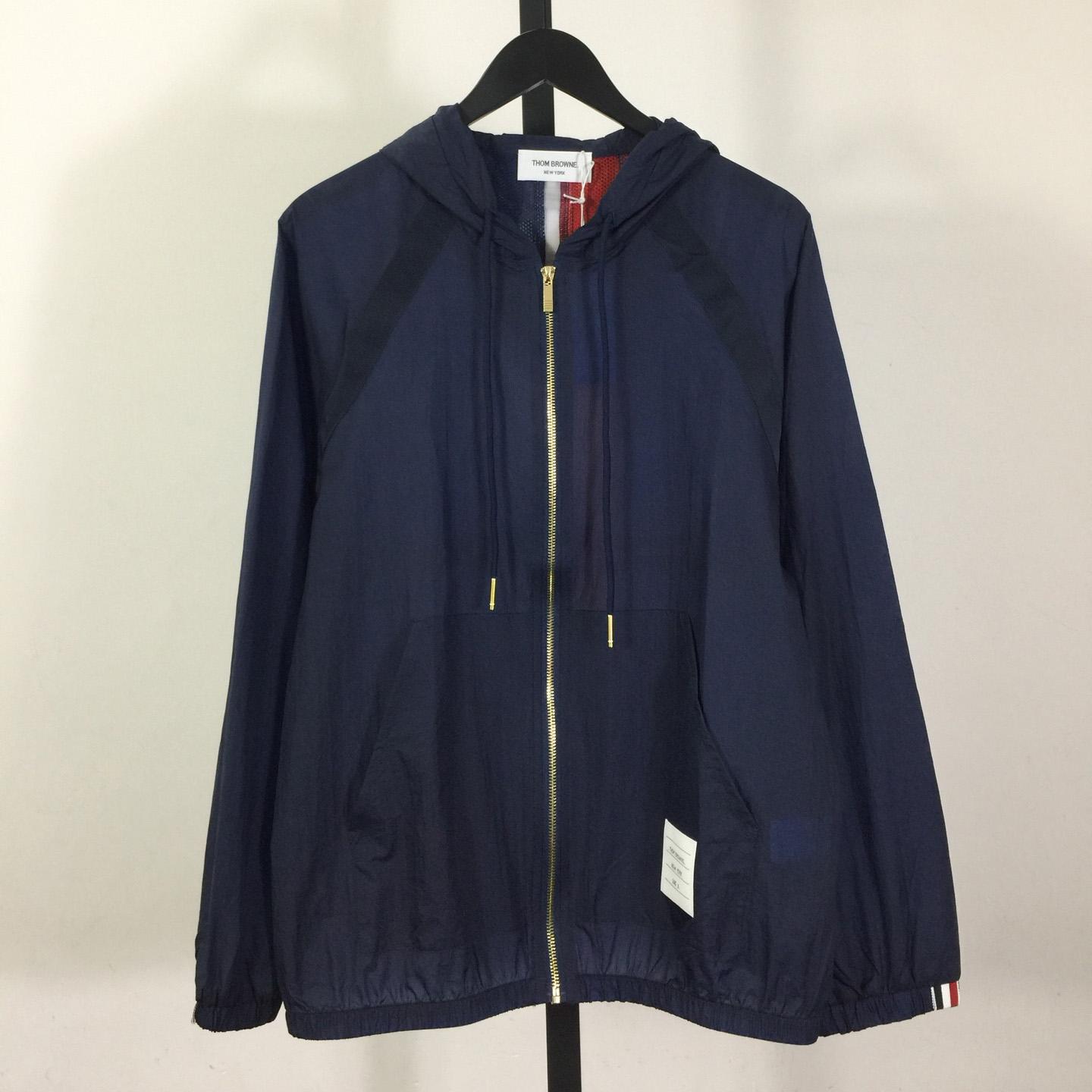 Thom Browne Back Bar Three-Color Sunscreen Long Sleeve Jacket - EUR FASHION