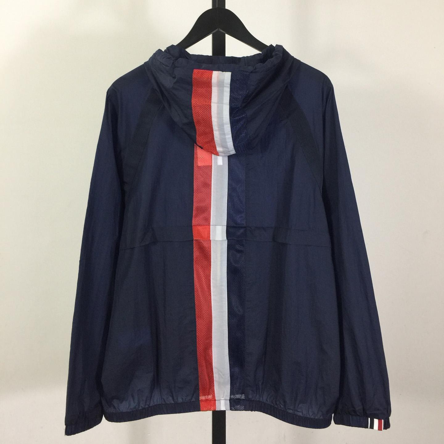 Thom Browne Back Bar Three-Color Sunscreen Long Sleeve Jacket - EUR FASHION