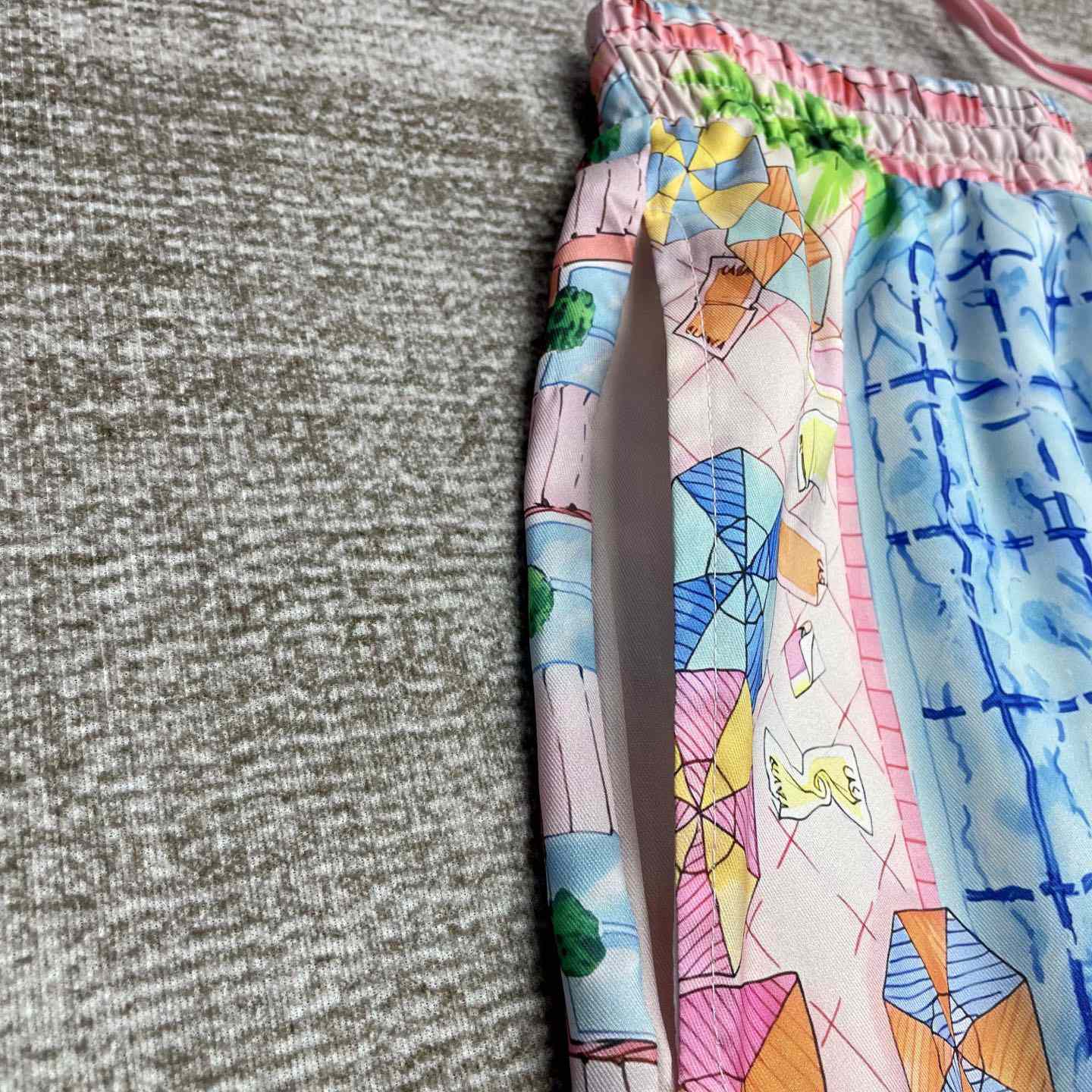 Casablanca Le Plongeon Silk Shorts   CA3517 - EUR FASHION