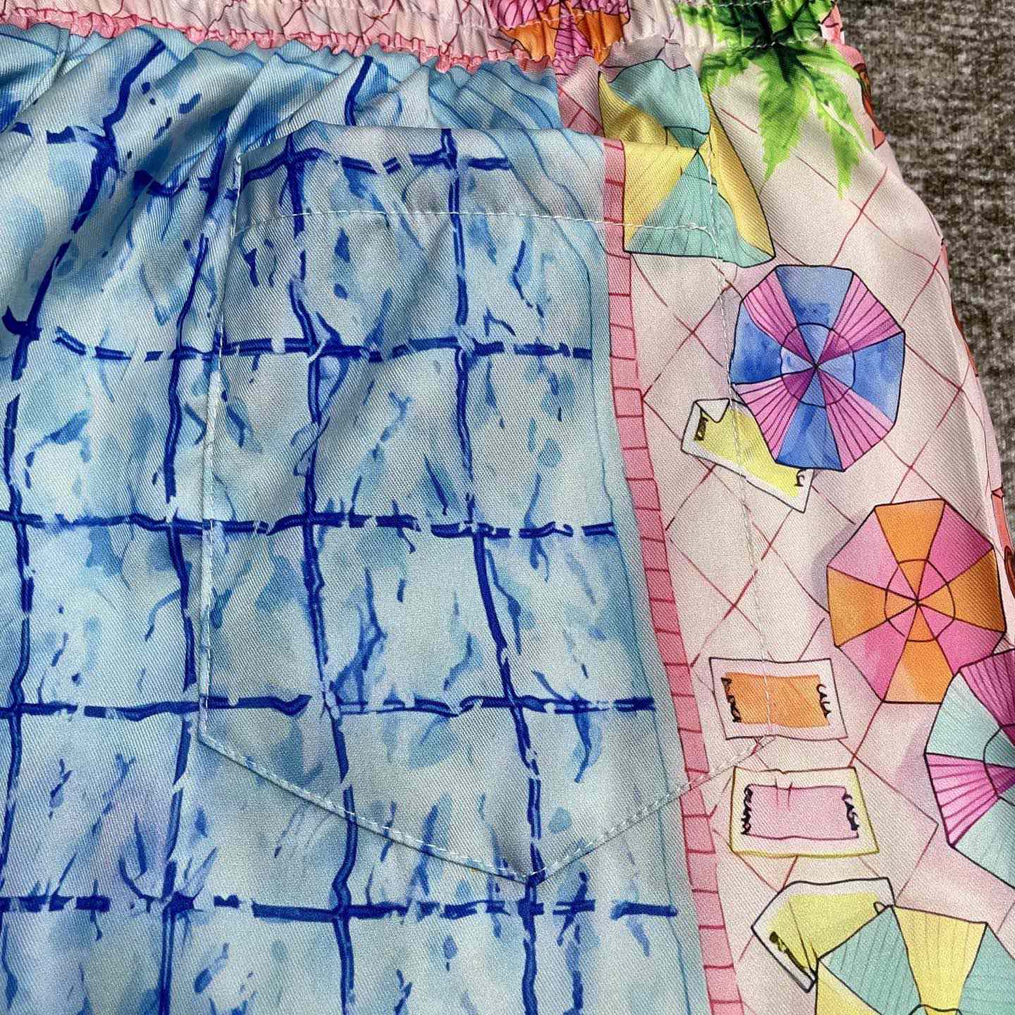 Casablanca Le Plongeon Silk Shorts   CA3517 - EUR FASHION