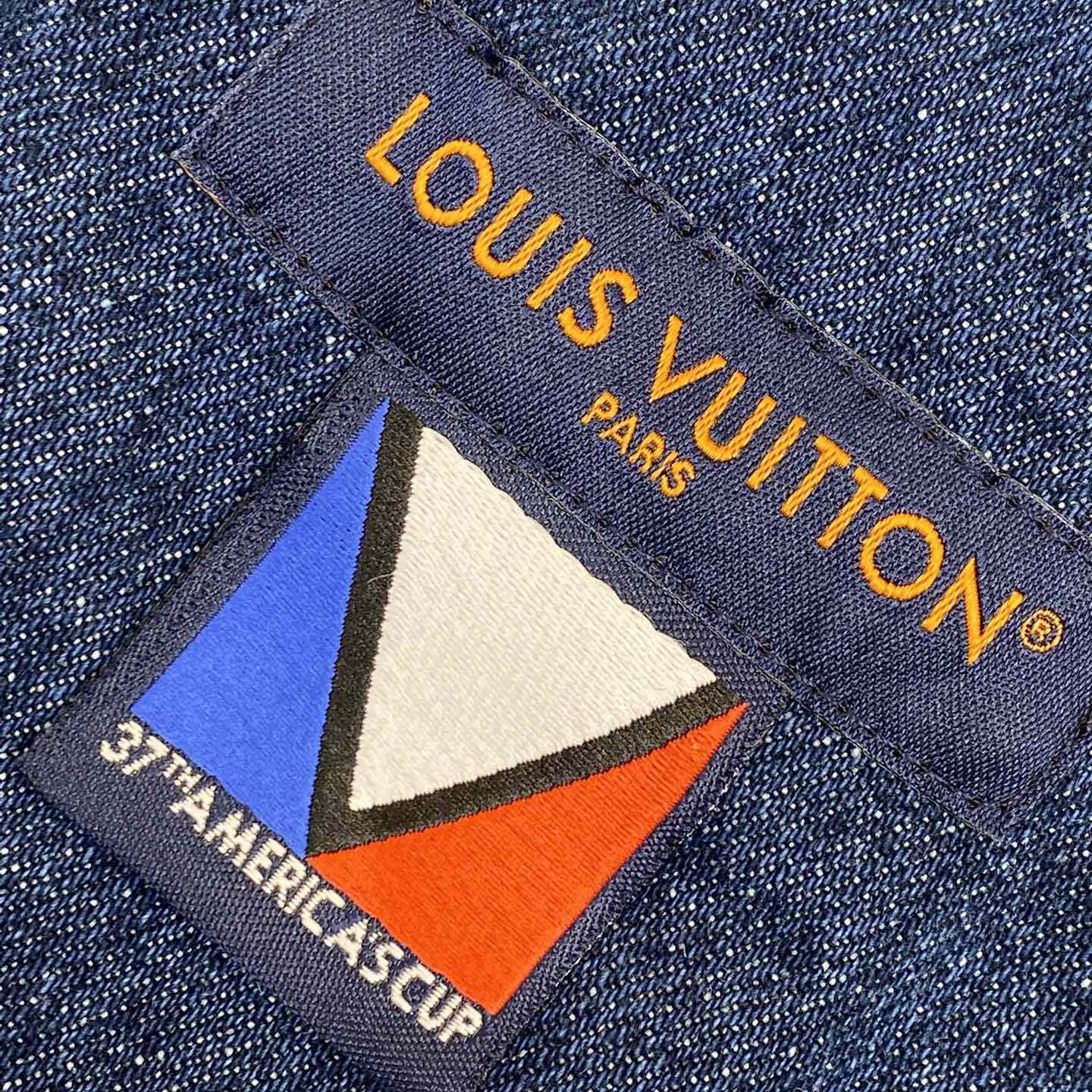 Louis Vuitton Embroidered Damier Denim Shorts  1AFVO5 - EUR FASHION