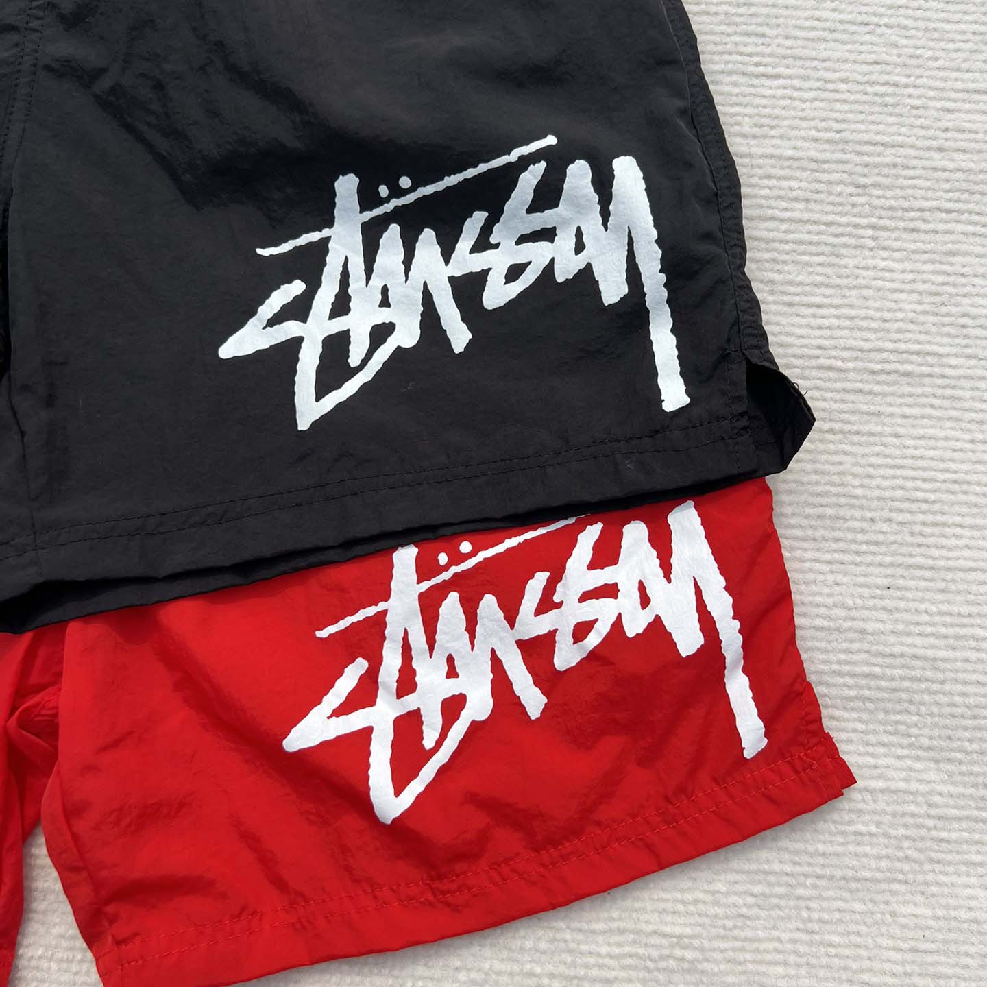 Nike Stussy Habanero Red Water Short Nylon  - EUR FASHION