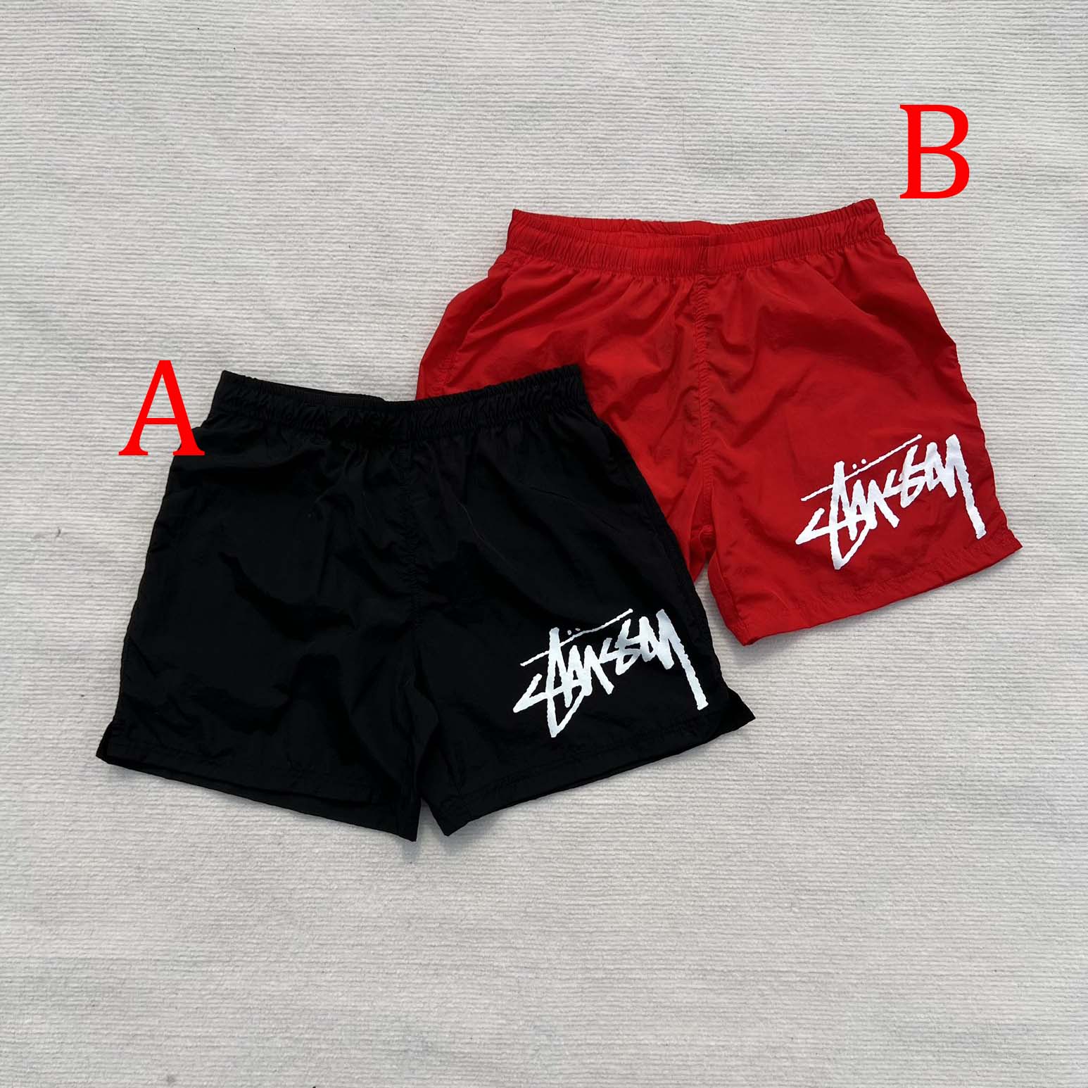 Nike Stussy Habanero Red Water Short Nylon  - EUR FASHION