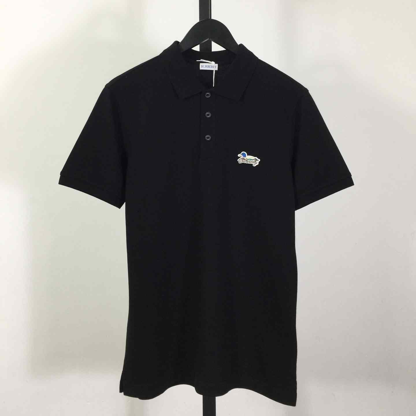 Cotton Polo Shirt In Black - EUR FASHION