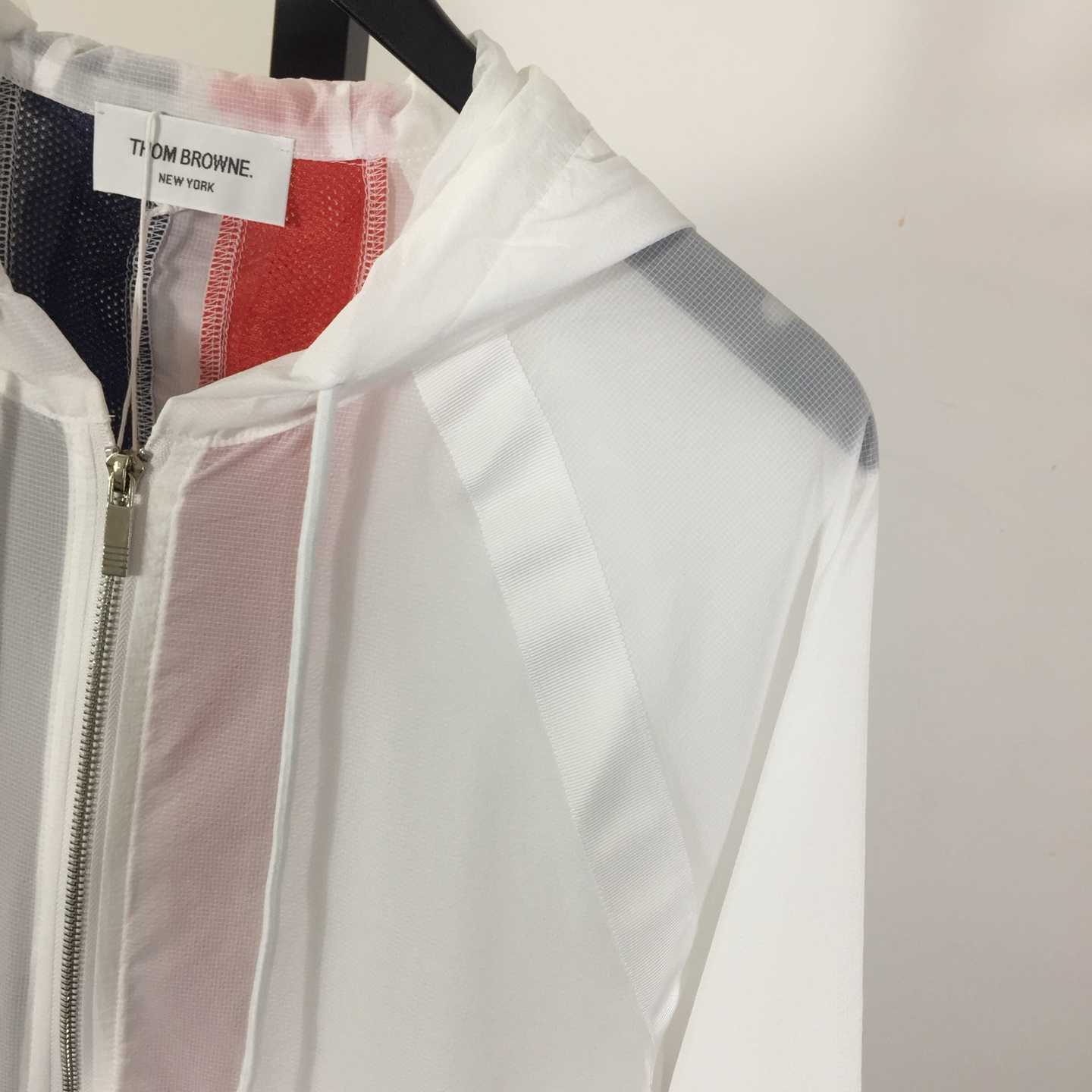 Thom Browne Back Bar Three-Color Sunscreen Long Sleeve Jacket - EUR FASHION
