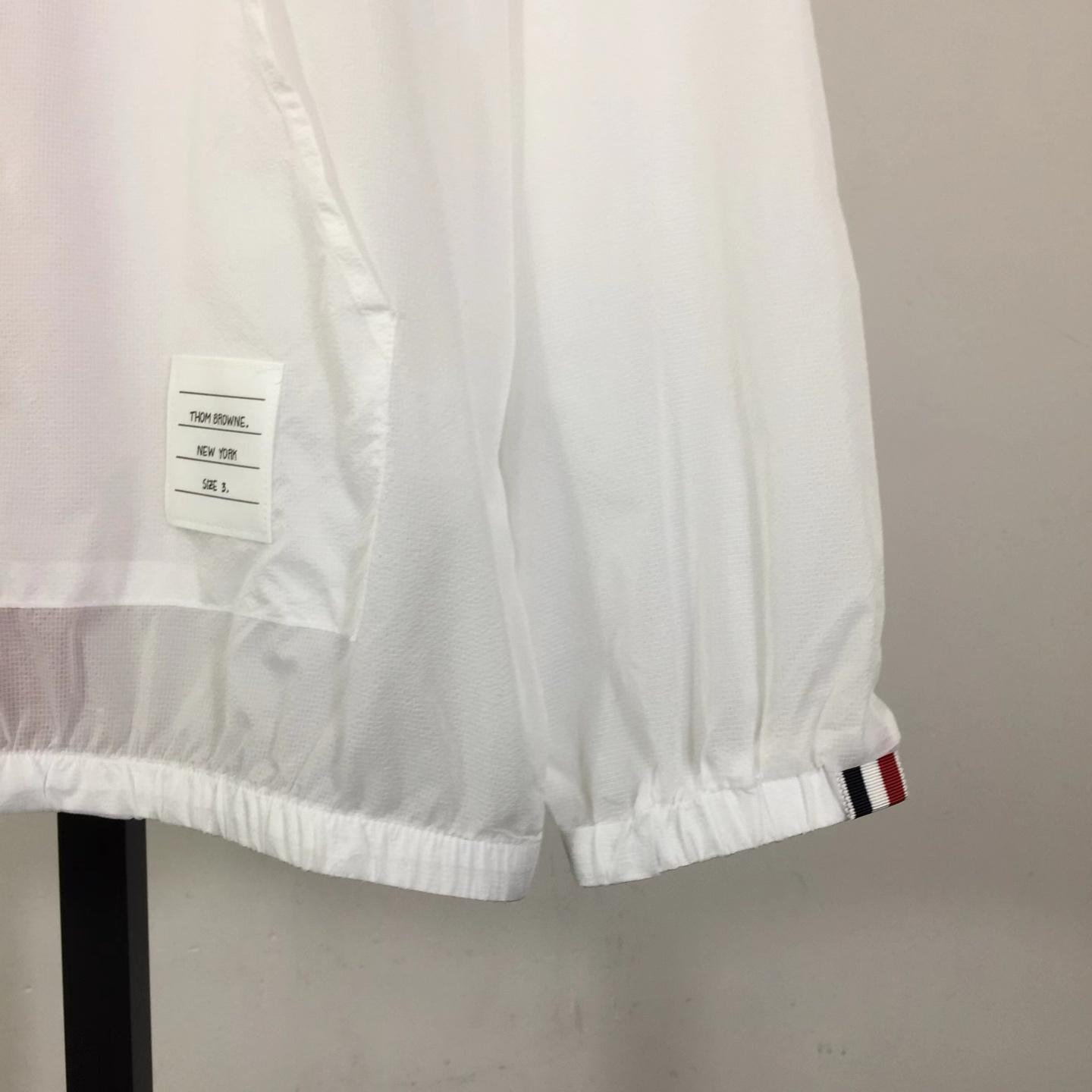 Thom Browne Back Bar Three-Color Sunscreen Long Sleeve Jacket - EUR FASHION