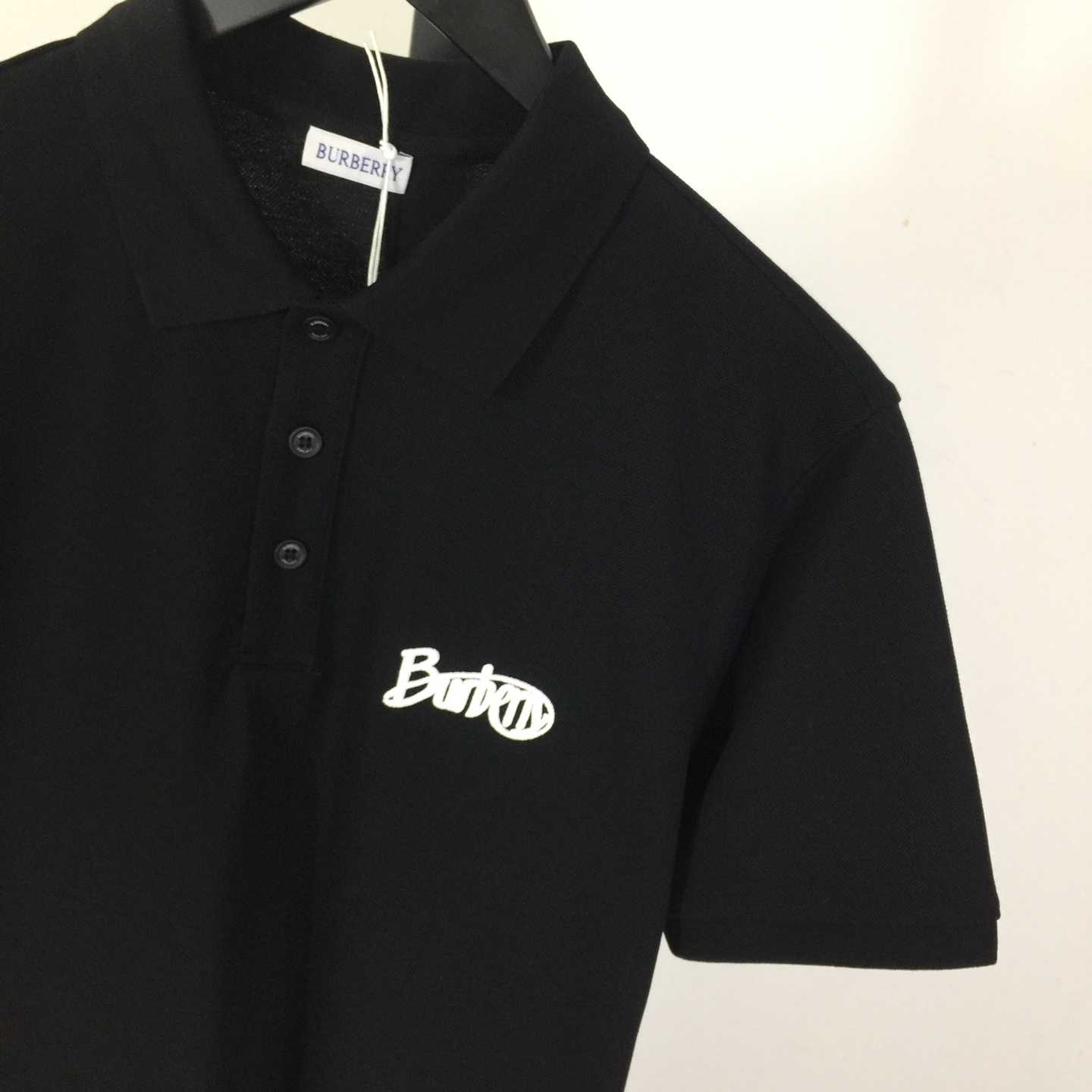 Cotton Polo Shirt In Black - EUR FASHION
