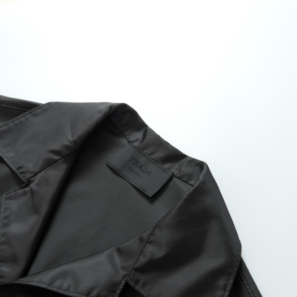 Prada Black Re-nylon Short-sleeved Shirt  - EUR FASHION