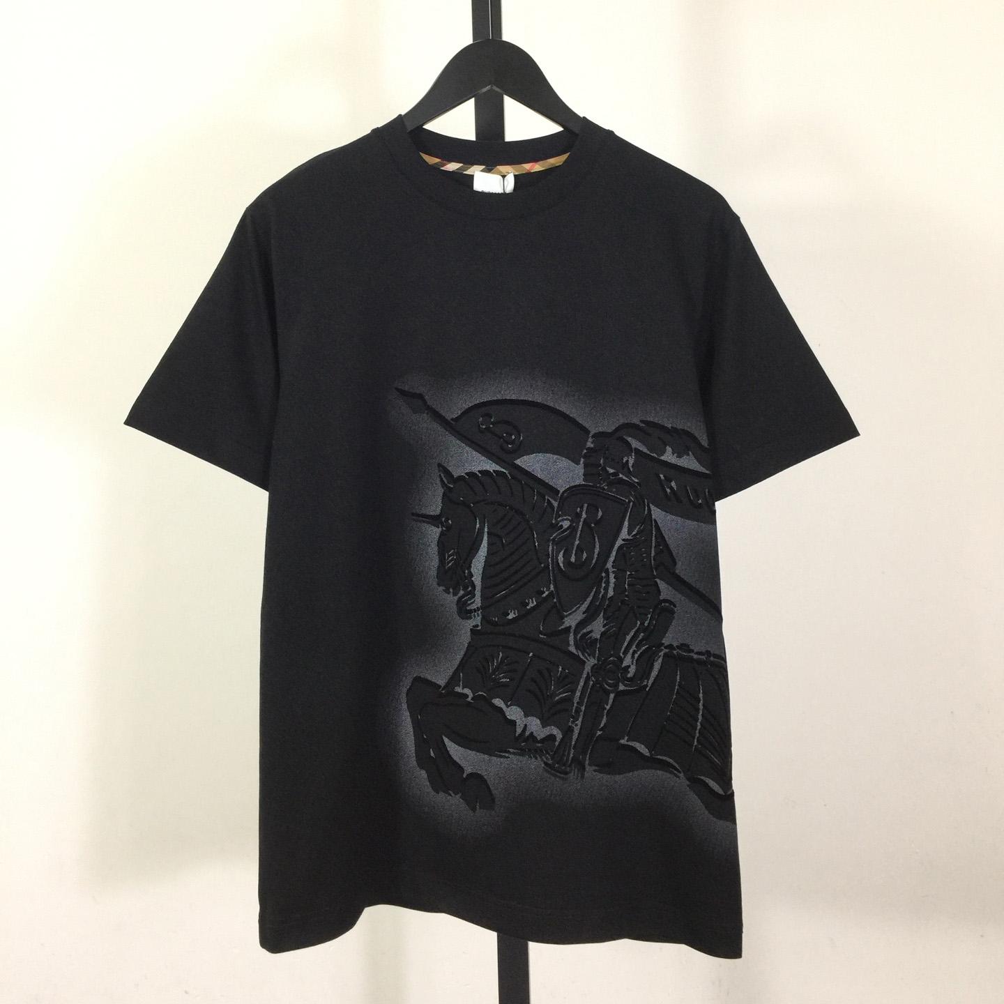 Burberry Black EKD Cotton T-shirt - EUR FASHION