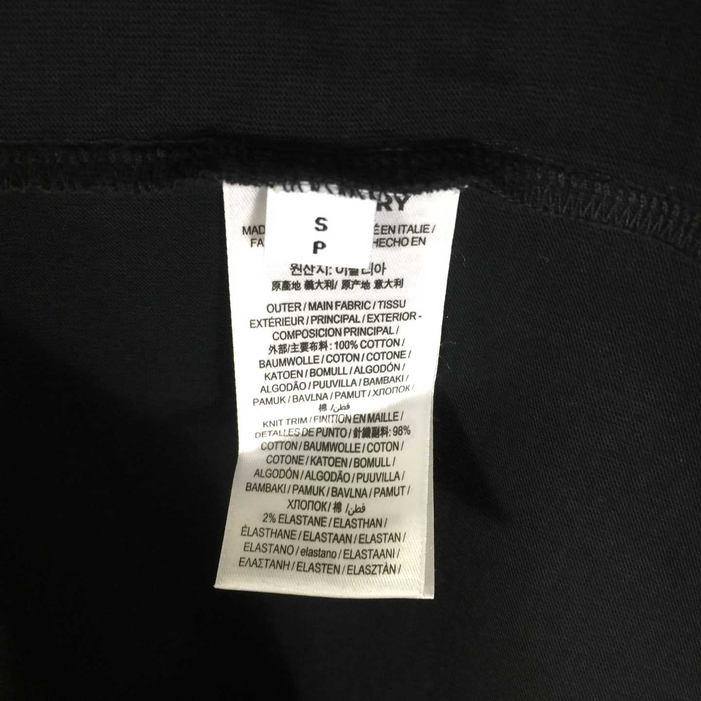 Burberry Black EKD Cotton T-shirt - EUR FASHION