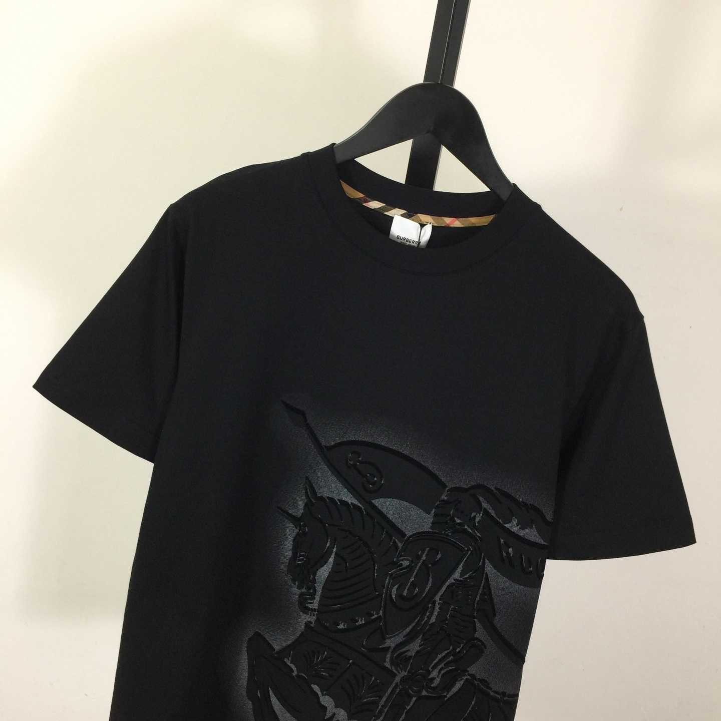 Burberry Black EKD Cotton T-shirt - EUR FASHION