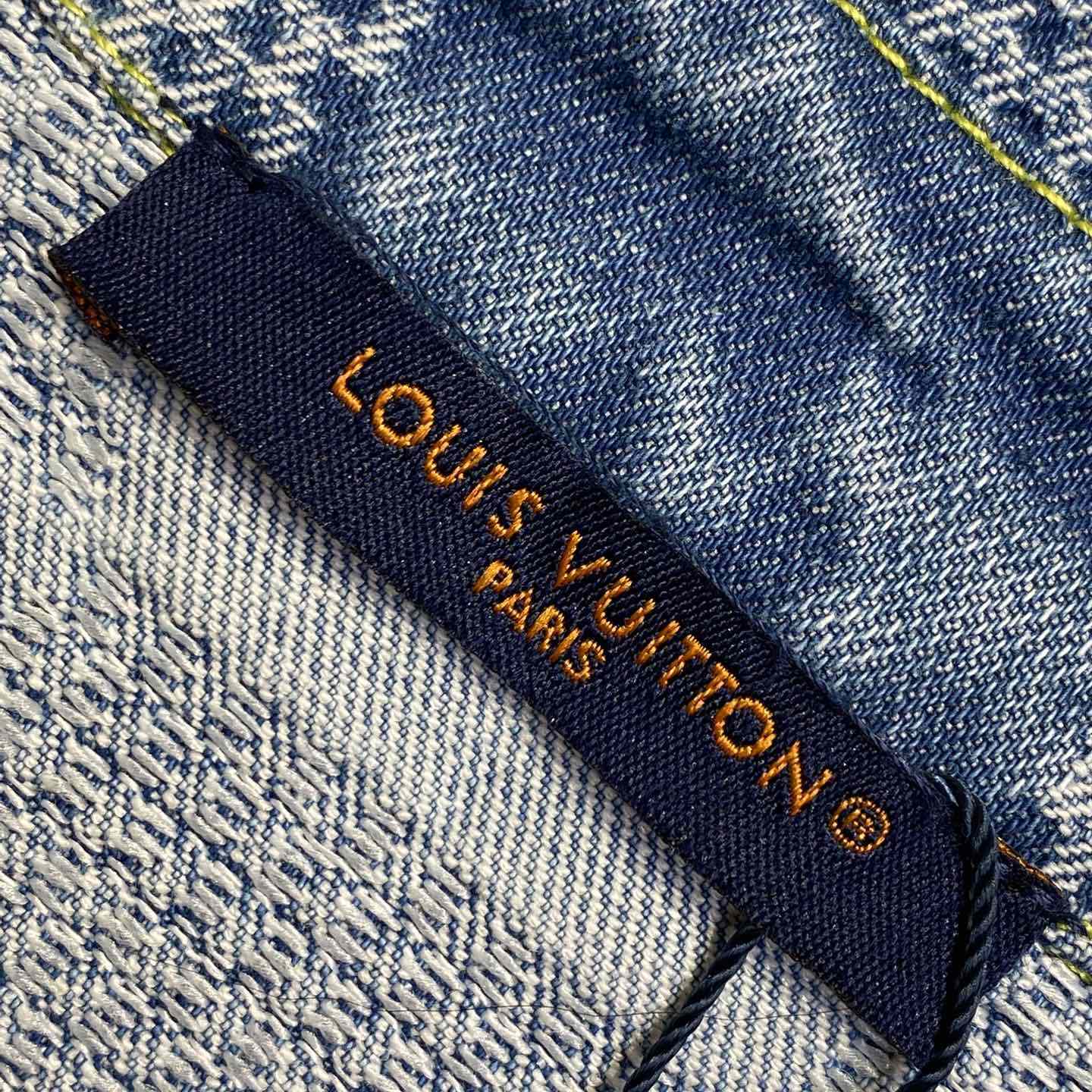 Louis Vuitton Damier Short-Sleeved Chambray Shirt   - EUR FASHION