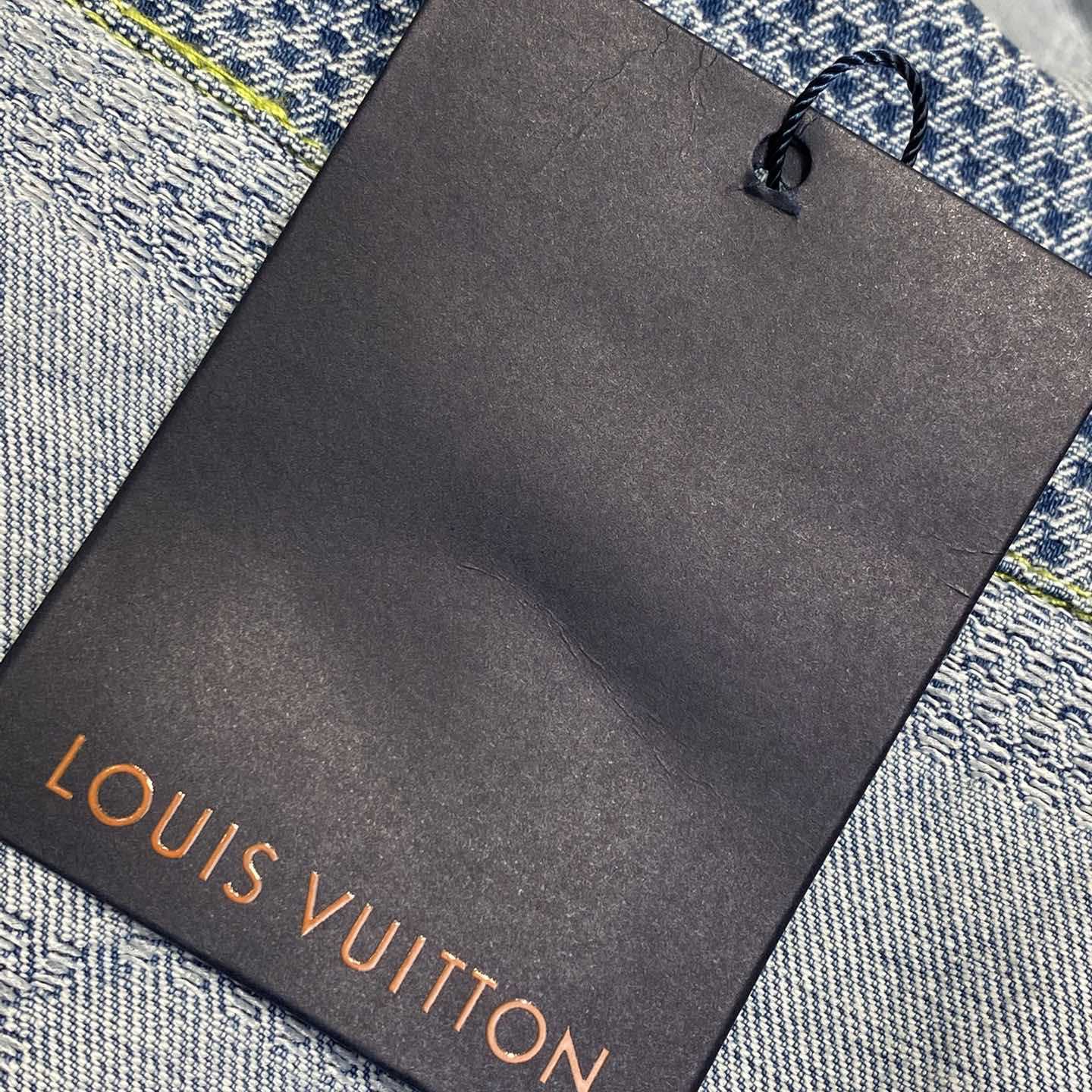 Louis Vuitton Damier Short-Sleeved Chambray Shirt   - EUR FASHION
