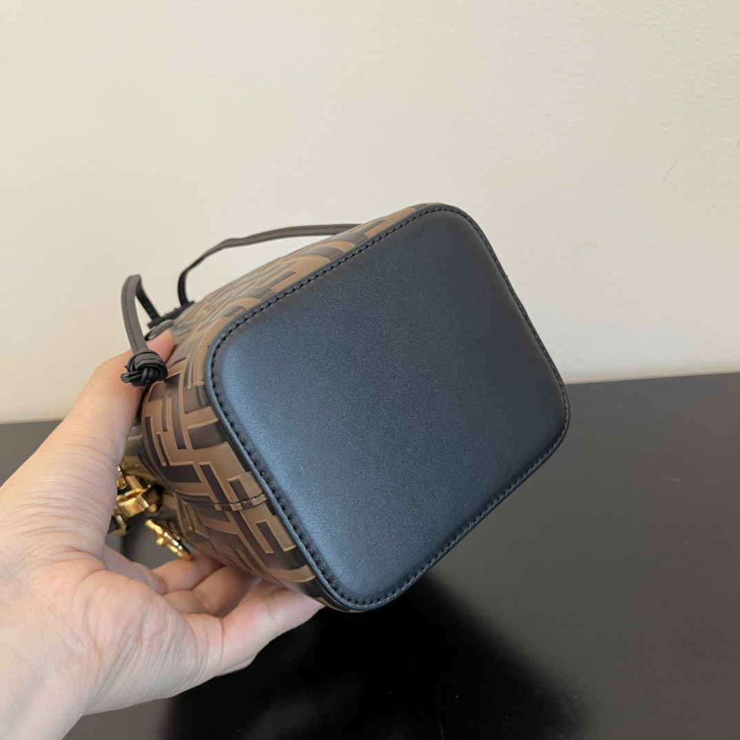Fendi Mon Tresor Brown Leather Mini-Bag(18-12-10cm) - EUR FASHION