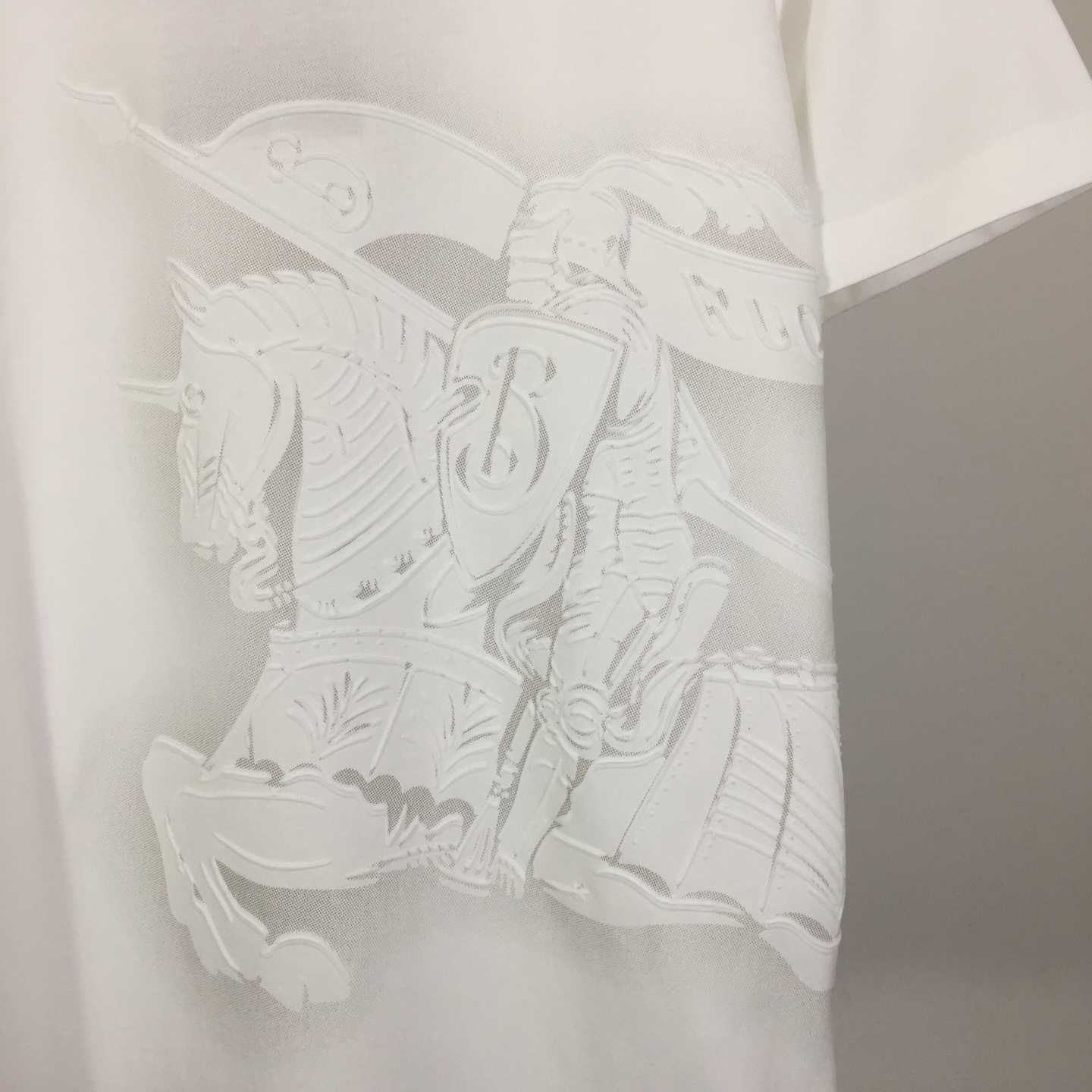 Burberry White EKD Cotton T-shirt - EUR FASHION