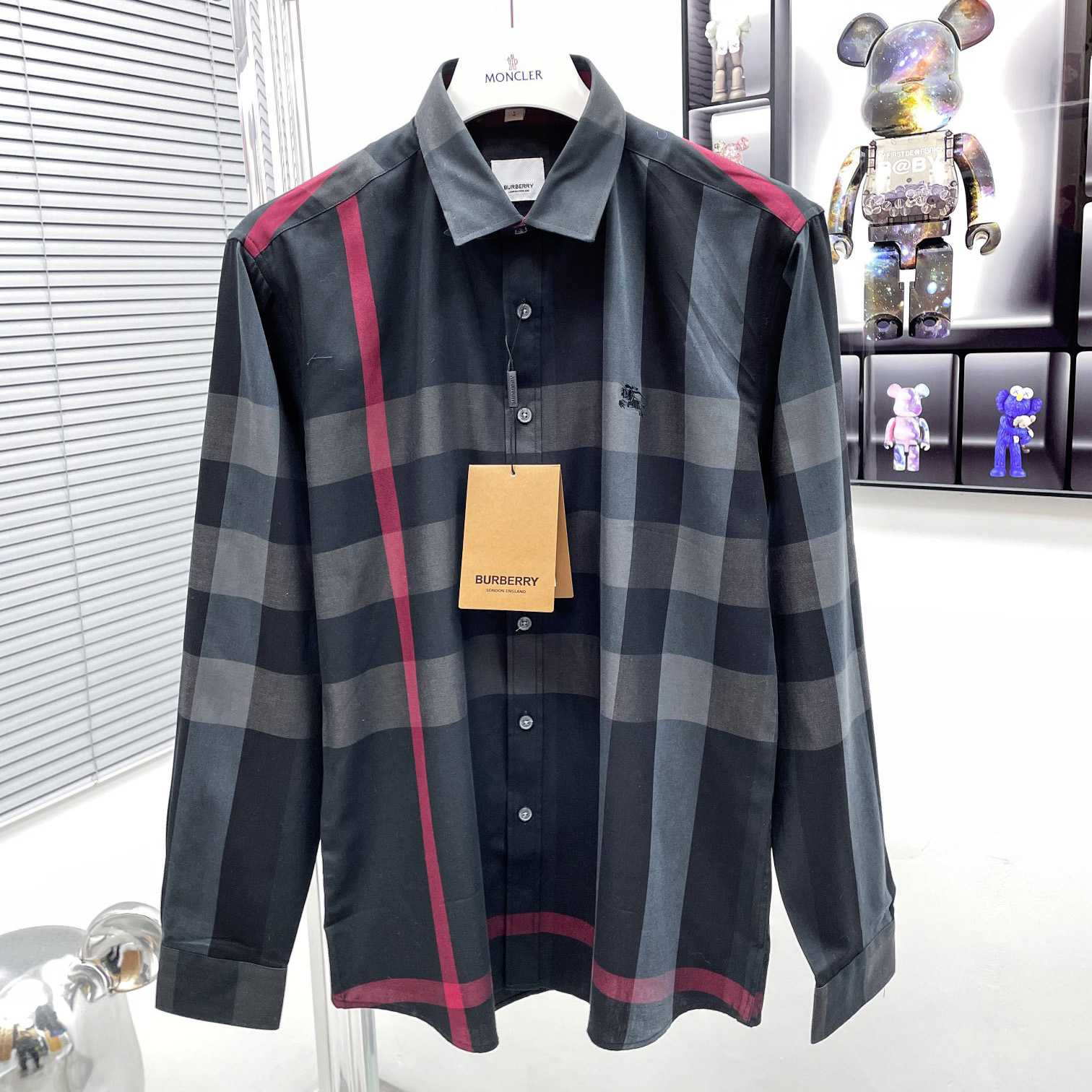 Burberry Check Stretch Shirt  - EUR FASHION