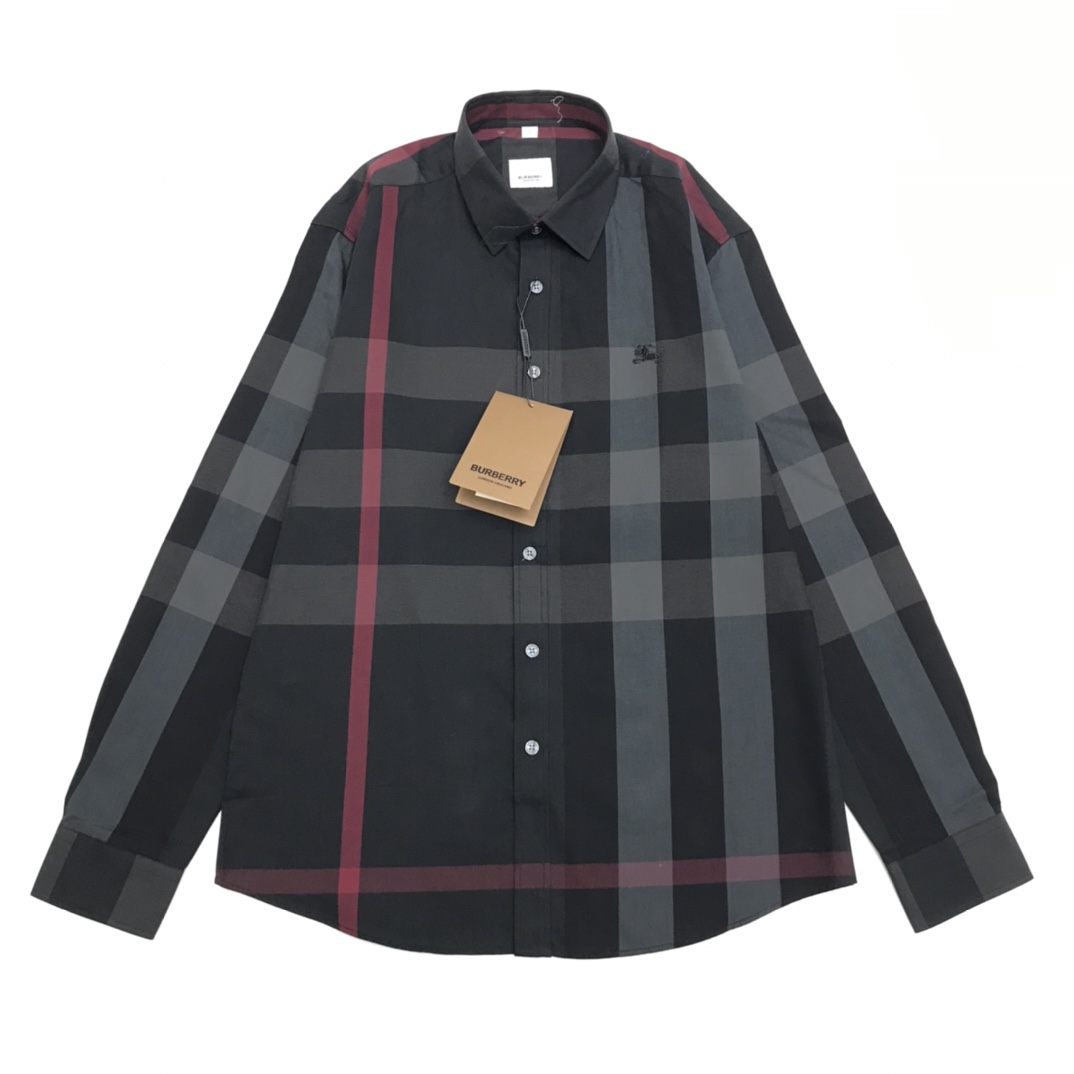 Burberry Check Stretch Shirt  - EUR FASHION