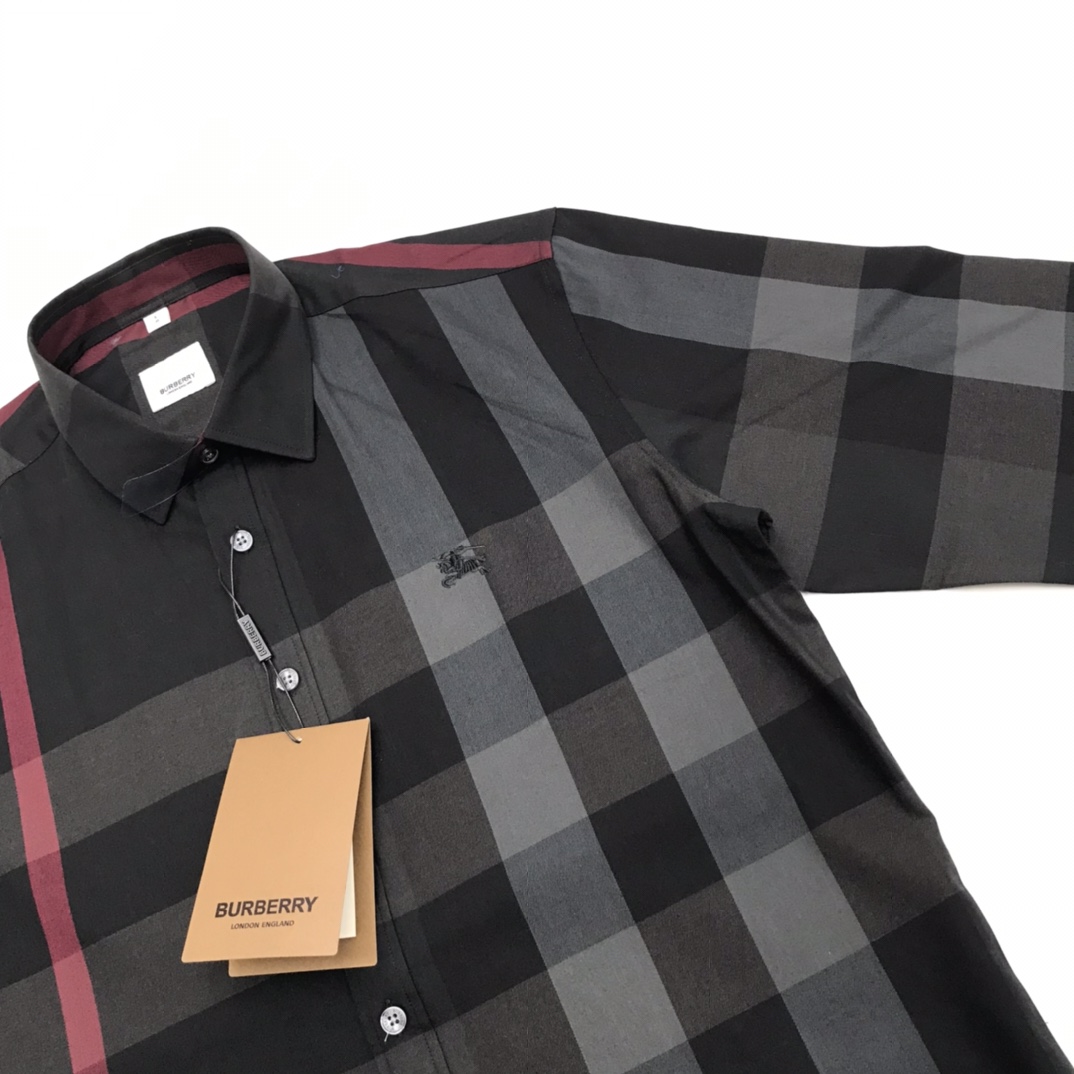 Burberry Check Stretch Shirt  - EUR FASHION