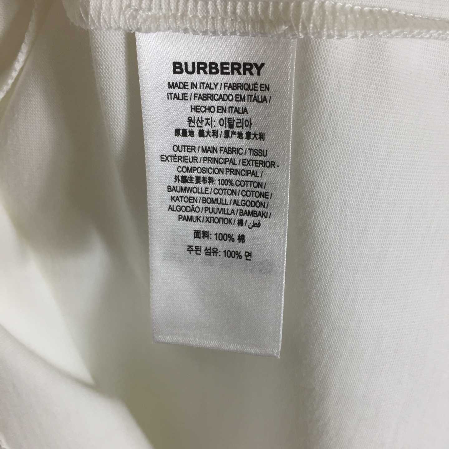 Burberry Cross Stitch EKD​ Cotton T-shirt - EUR FASHION