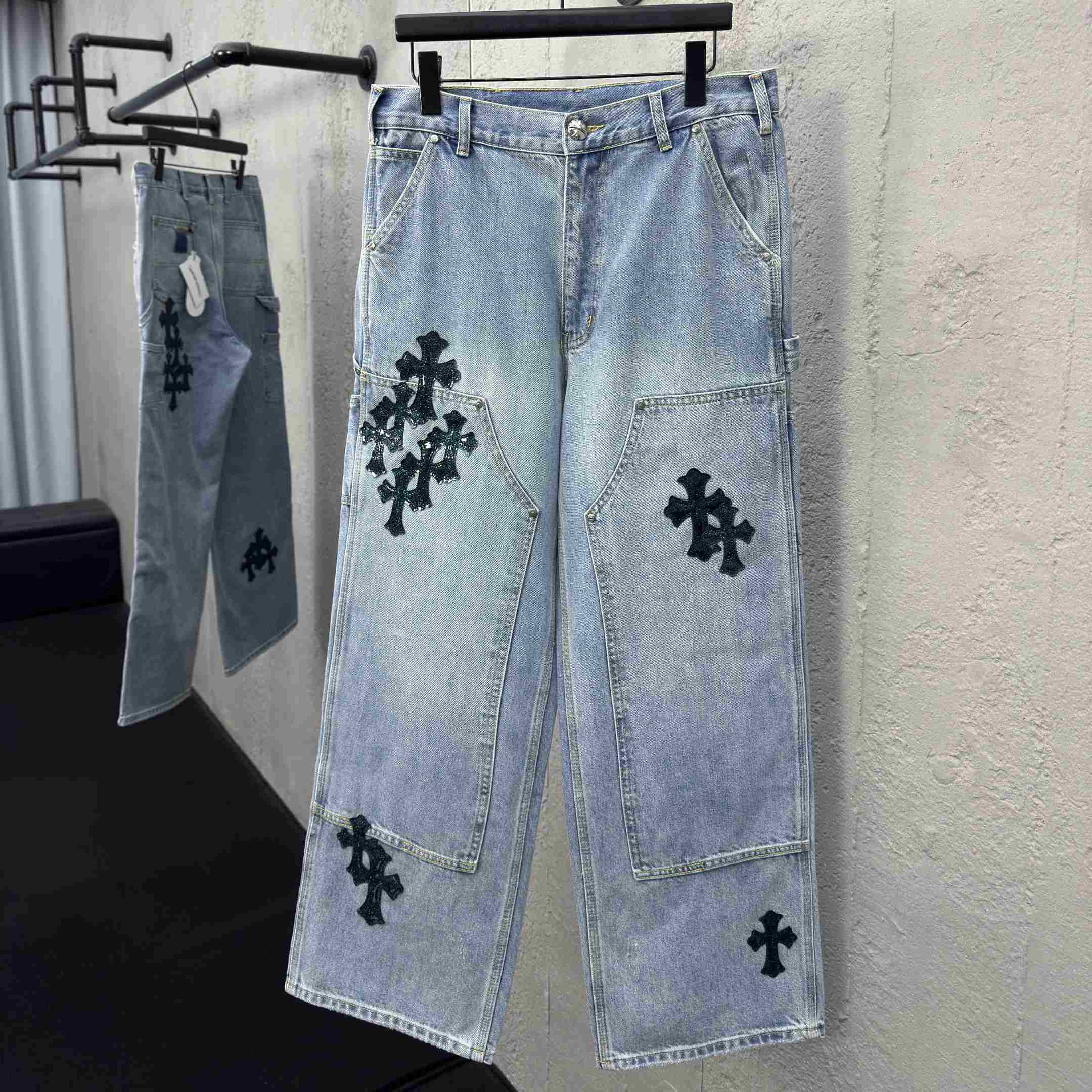 Chrome Hearts Straight-Leg Jean - EUR FASHION
