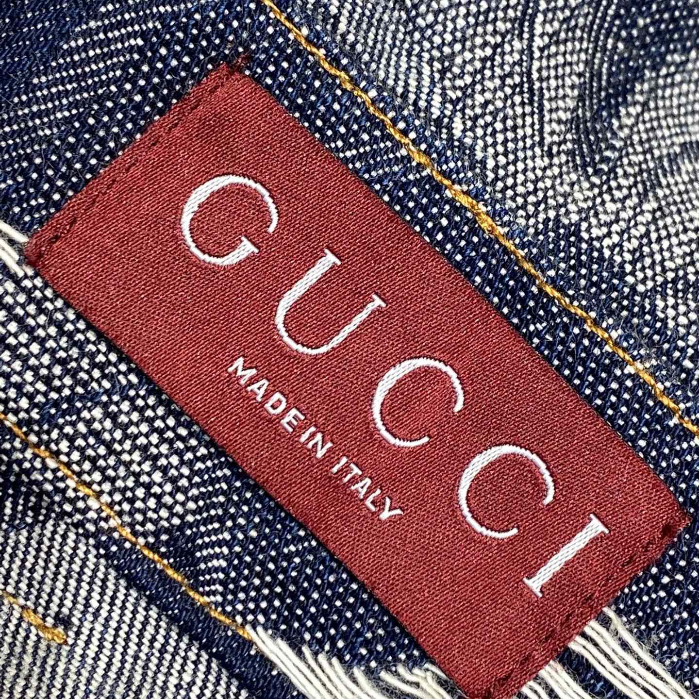 Gucci Denim Jacquard Pant  - EUR FASHION