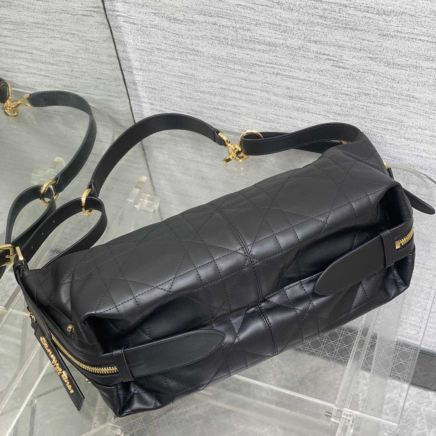 Dior Medium D-Journey Bag in Shiny Goatskin  - EUR FASHION