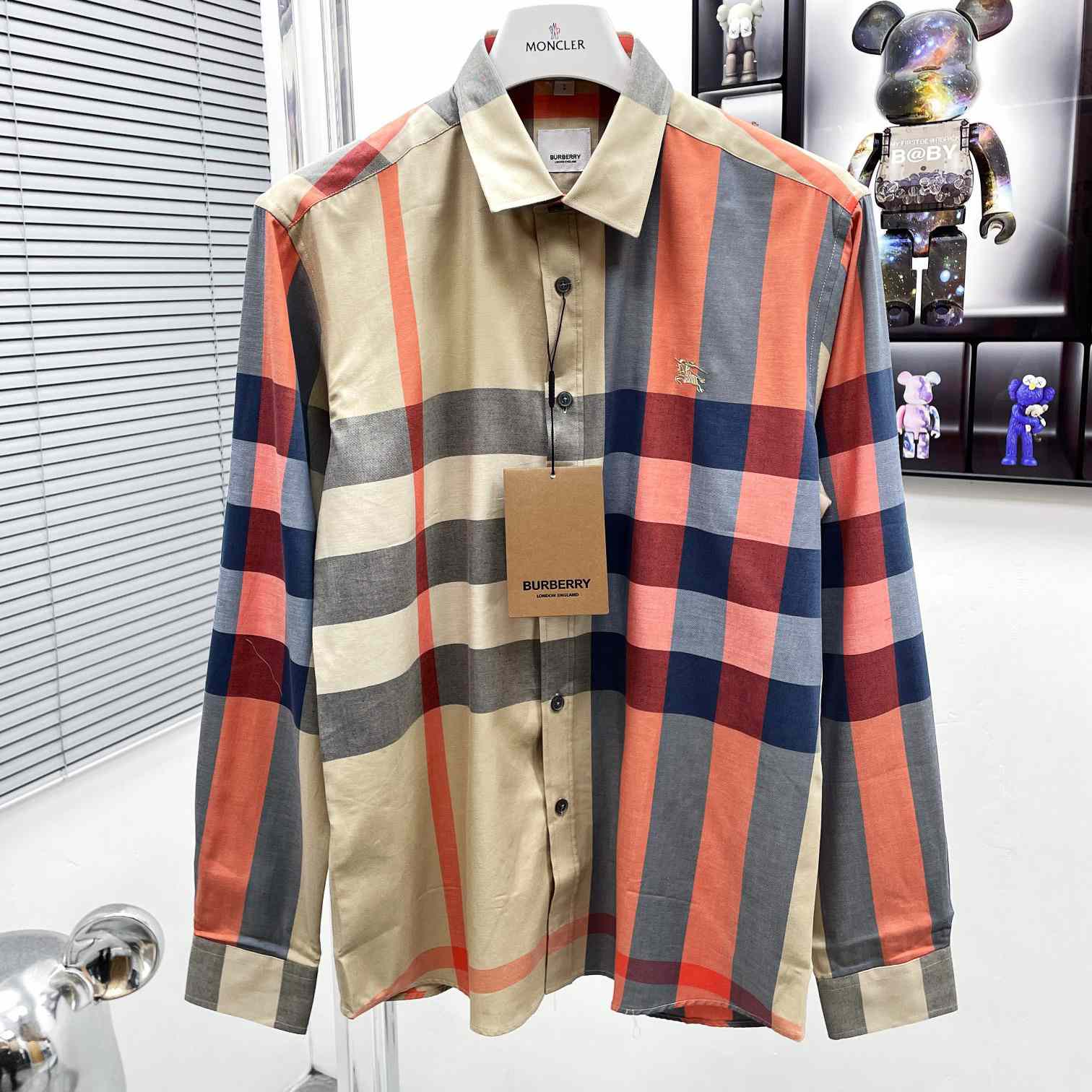 Burberry Check Stretch Shirt  - EUR FASHION
