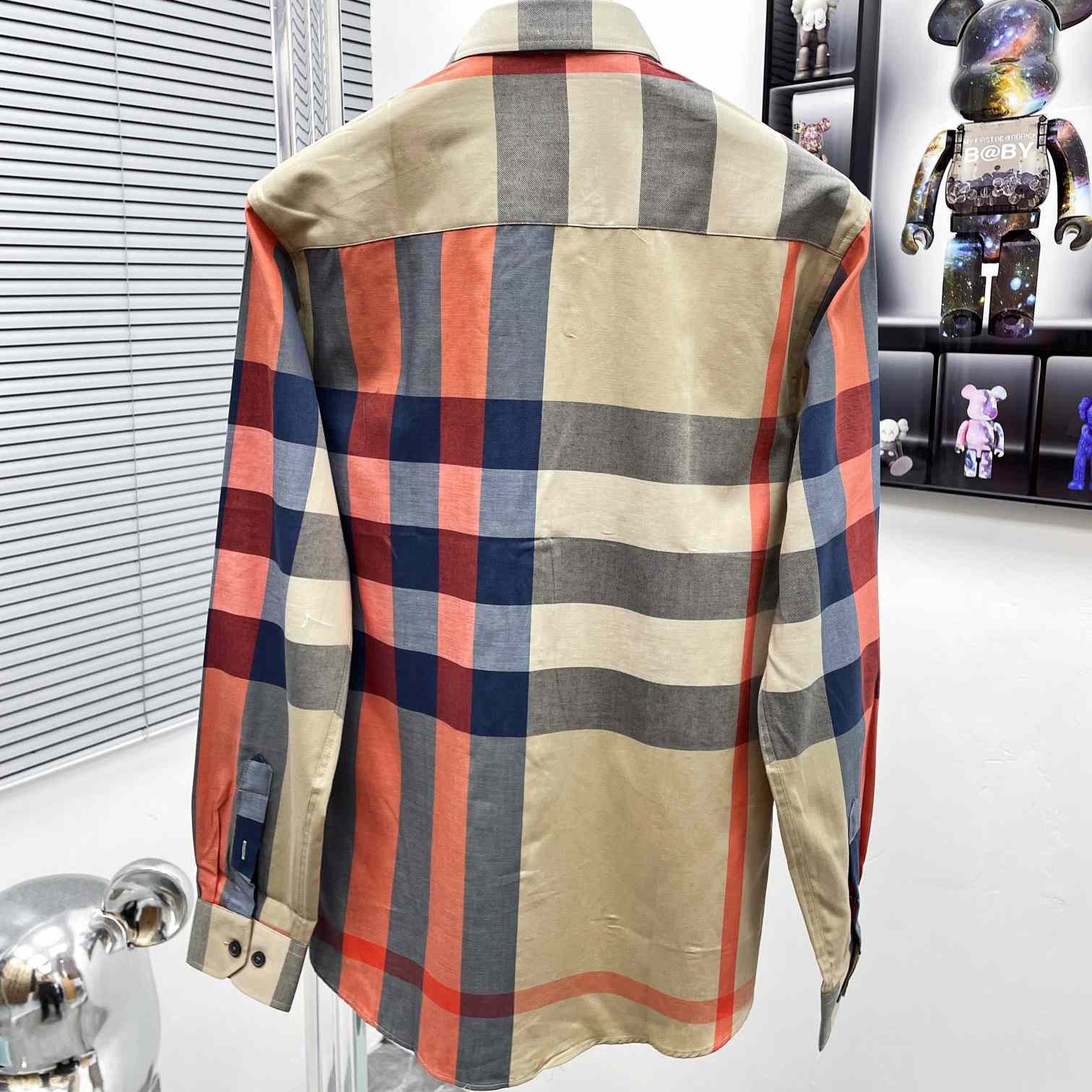 Burberry Check Stretch Shirt  - EUR FASHION