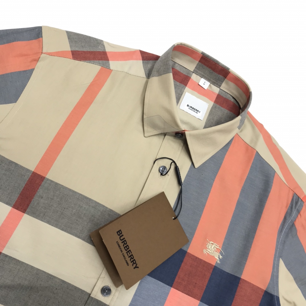 Burberry Check Stretch Shirt  - EUR FASHION