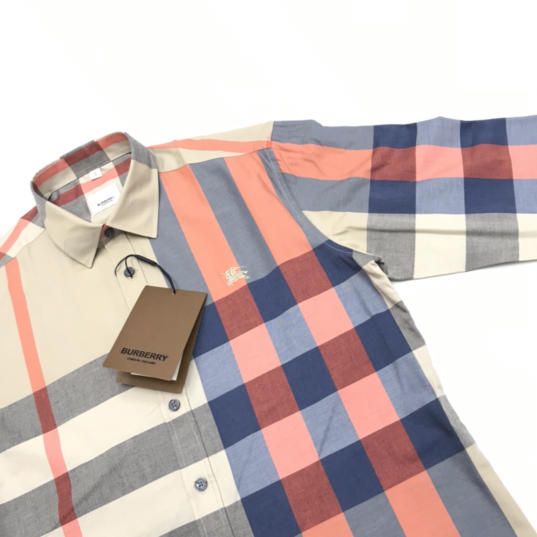 Burberry Check Stretch Shirt  - EUR FASHION