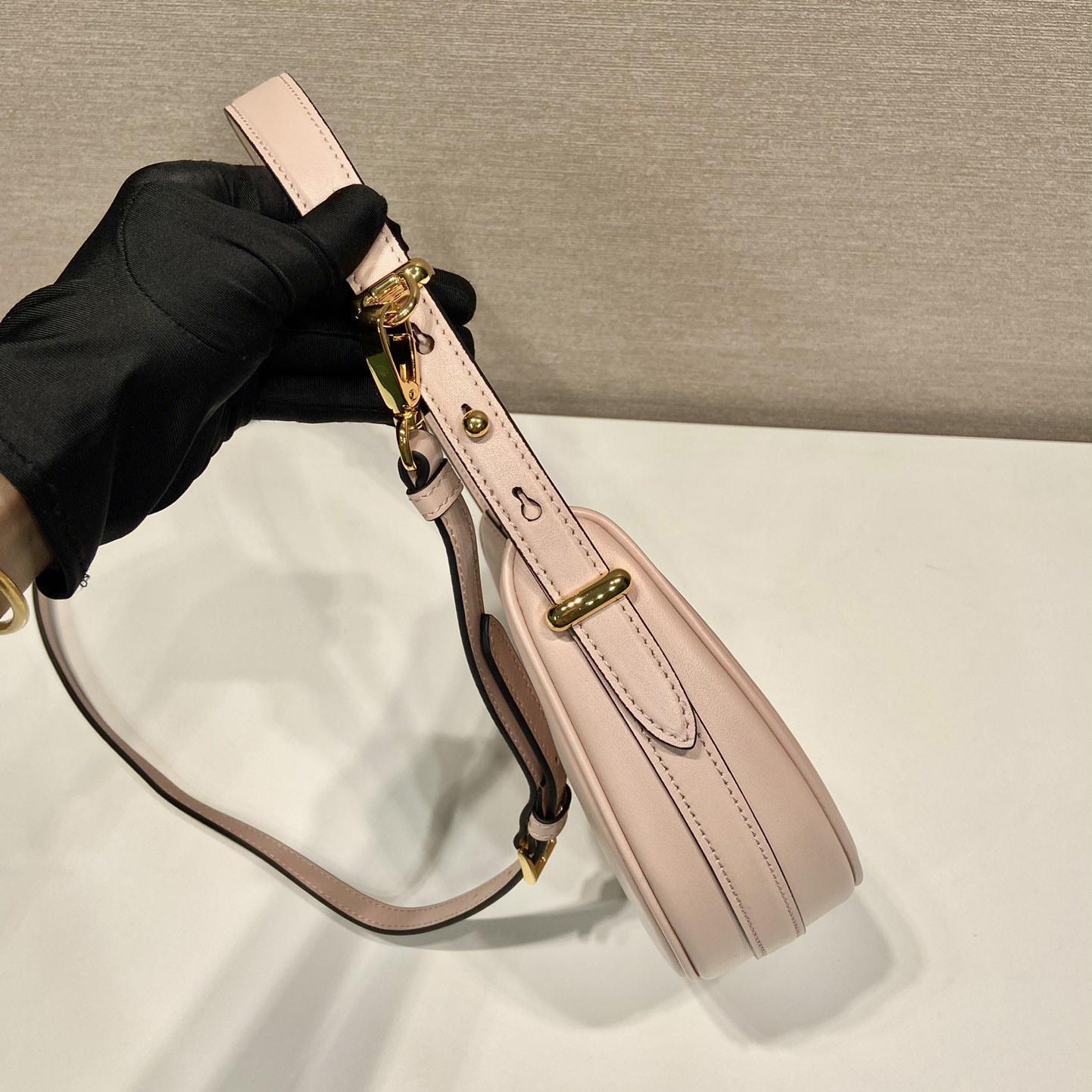 Prada Arqué Small Leather Shoulder Bag - EUR FASHION