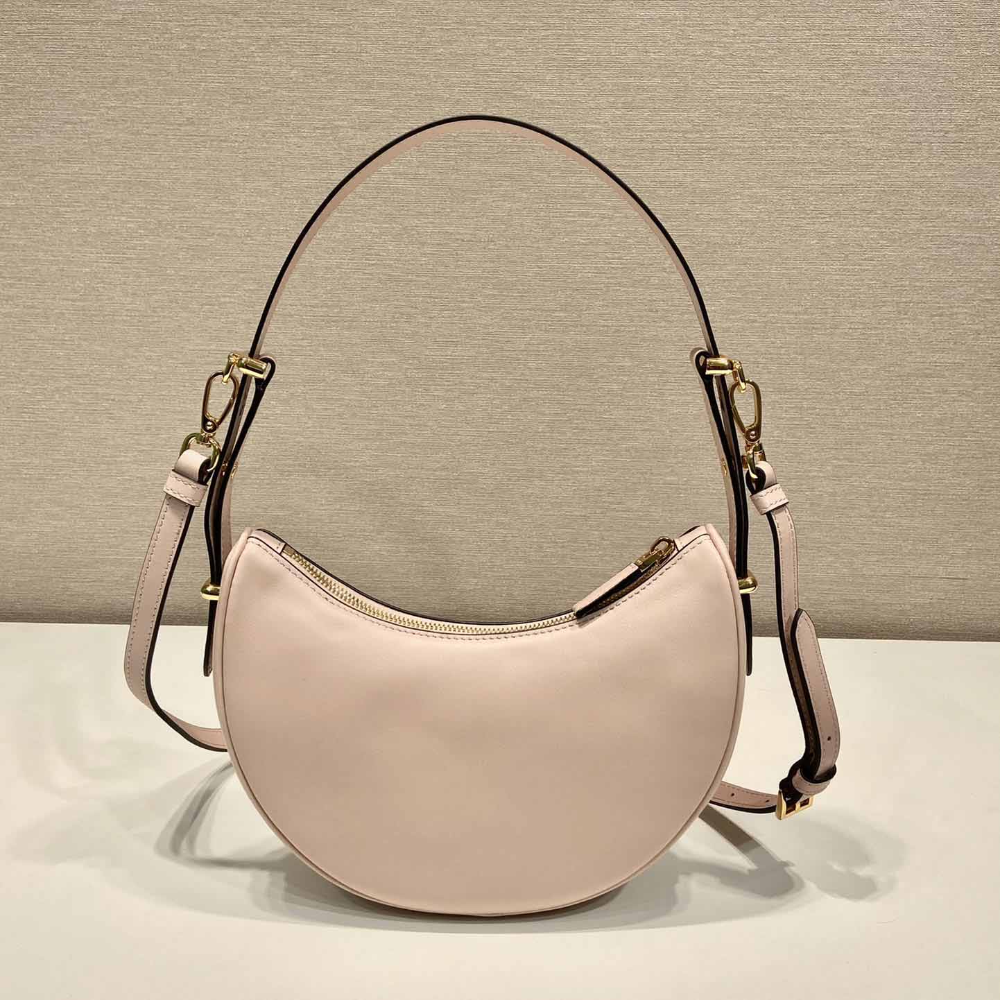 Prada Arqué Small Leather Shoulder Bag - EUR FASHION