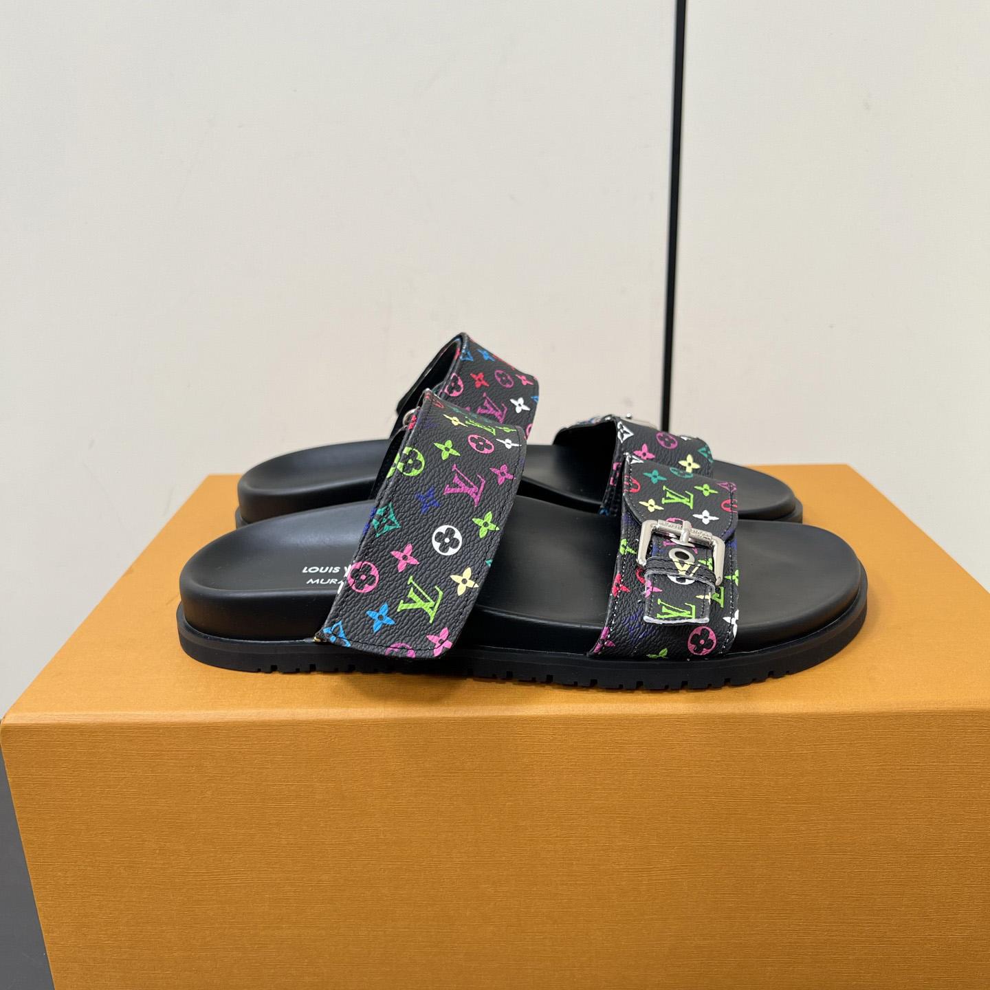 Louis Vuitton LV x TM Bom Dia Flat Comfort Mule   1AGXUB - EUR FASHION