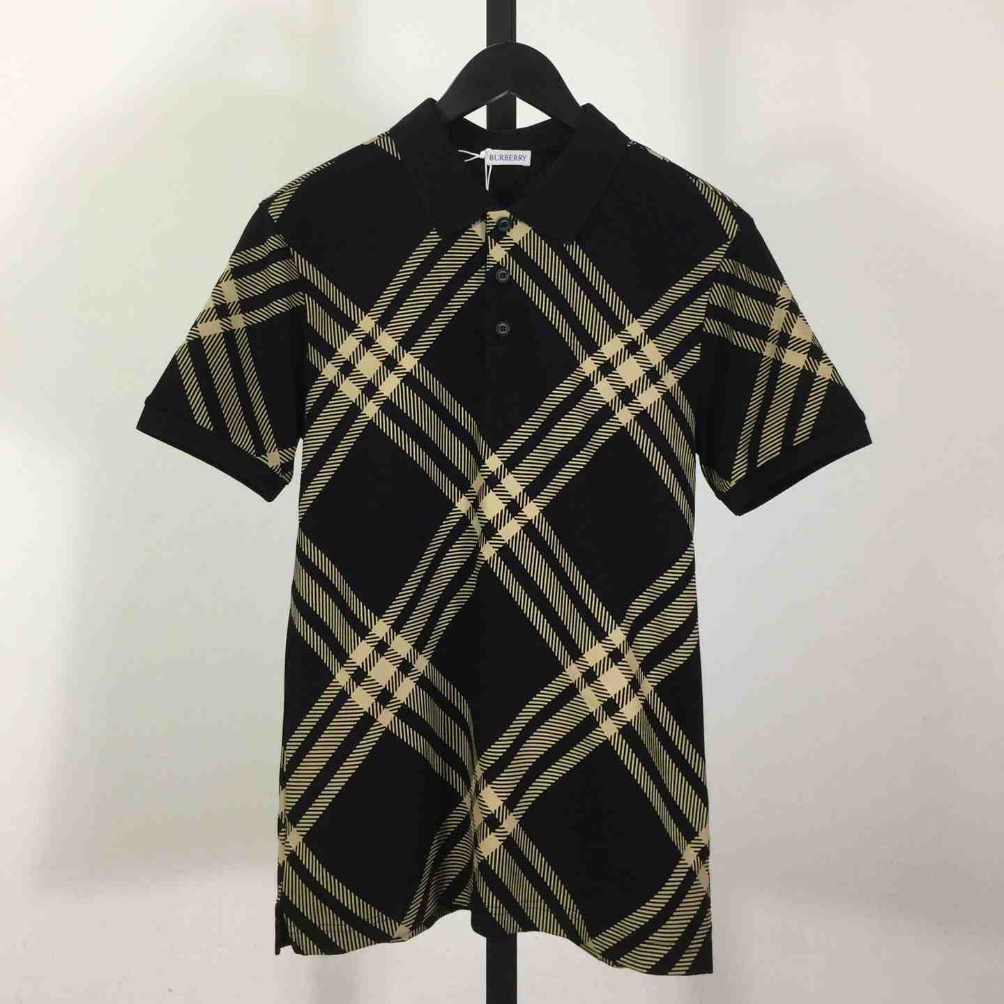 Cotton Check Polo Shirt - EUR FASHION