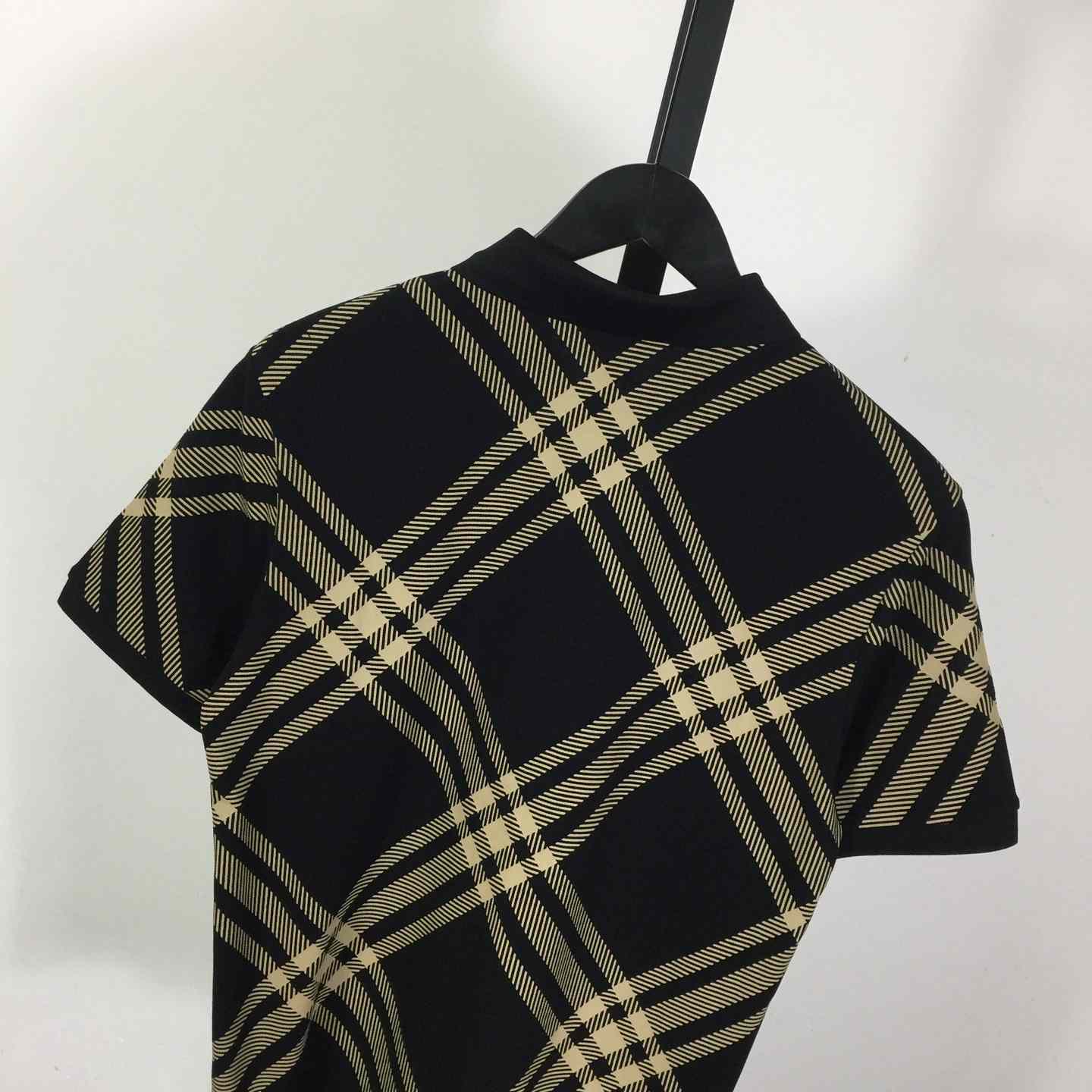 Cotton Check Polo Shirt - EUR FASHION