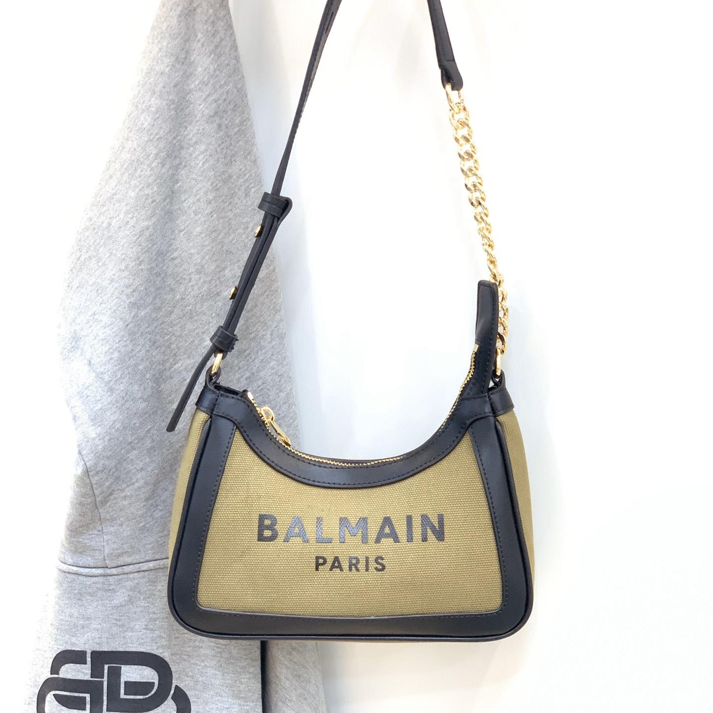 Balmain Small logo-print Shoulder Bag (23.5-16-7Cm) - EUR FASHION