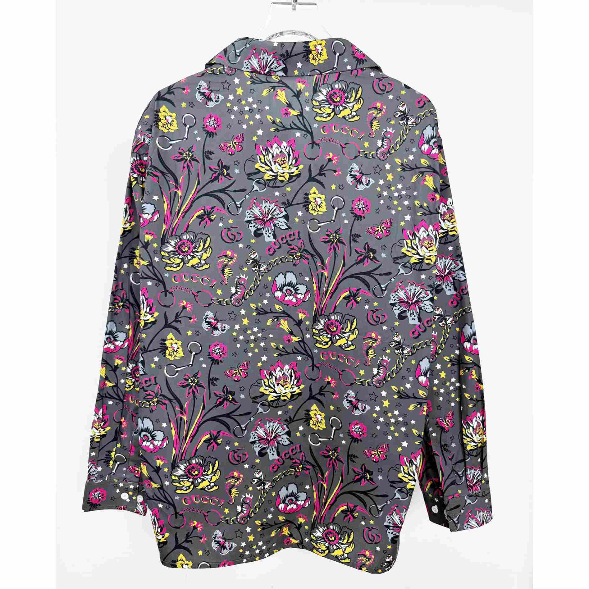 Gucci Punk Floral-print Cotton Shirt - EUR FASHION
