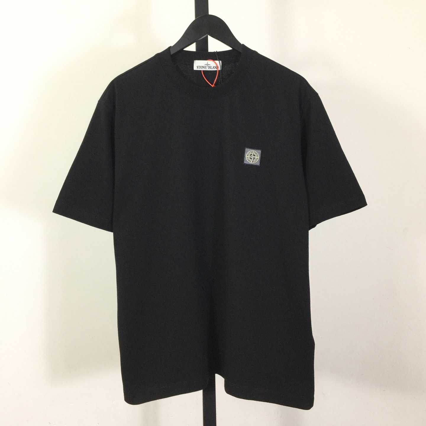 Stone Island Black 2100237 Organic Cotton Jersey 'Fissato' Effect - EUR FASHION