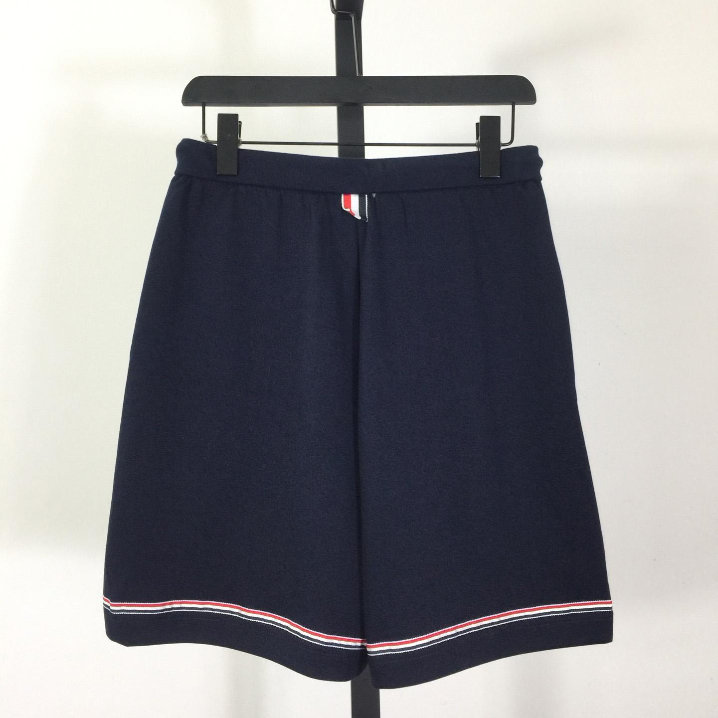 Thom Browne Cotton Mid Thigh Shorts - EUR FASHION
