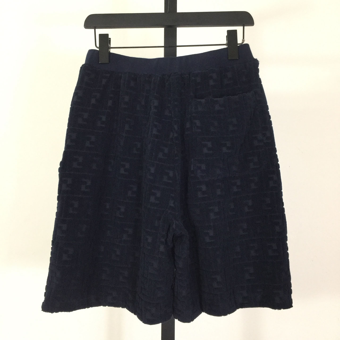 Fendi Blue FF Terry Shorts - EUR FASHION