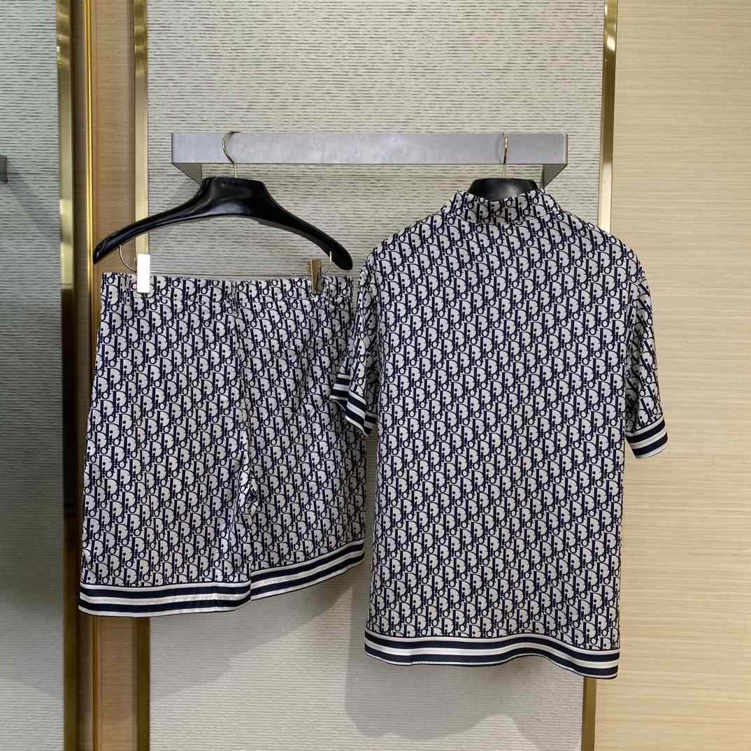 Dior Dior Oblique Short-Sleeved Shirt And Short - EUR FASHION