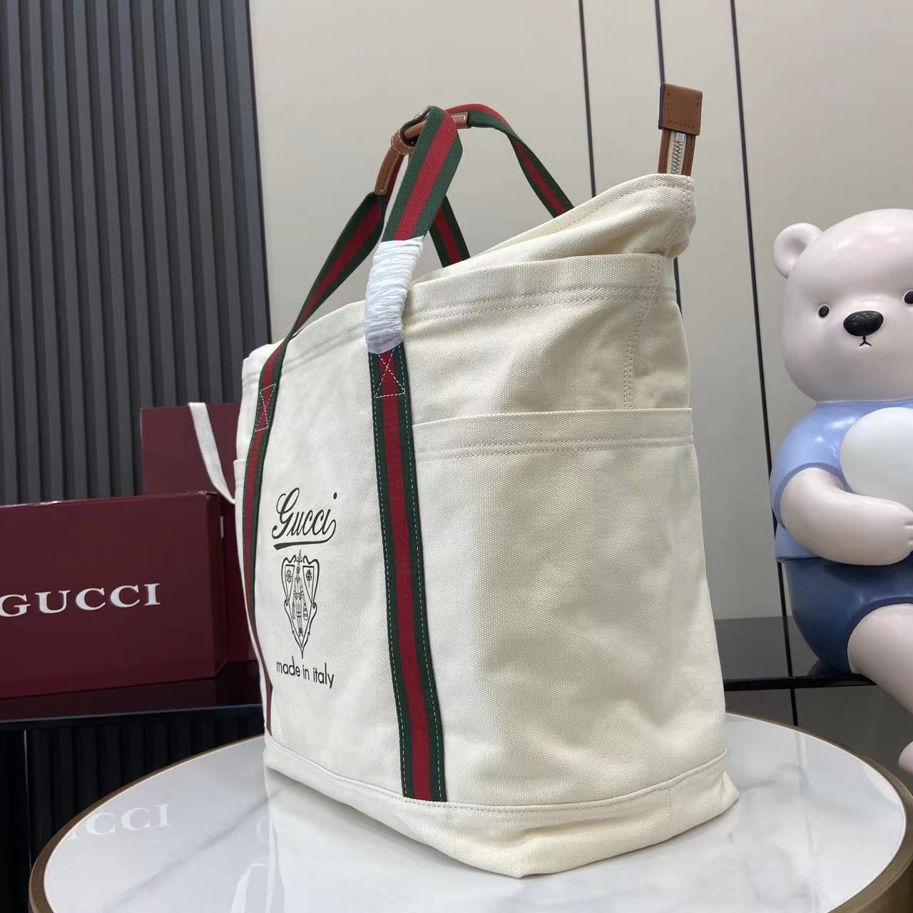 Gucci Printed Canvas Large Tote Bag - EUR FASHION