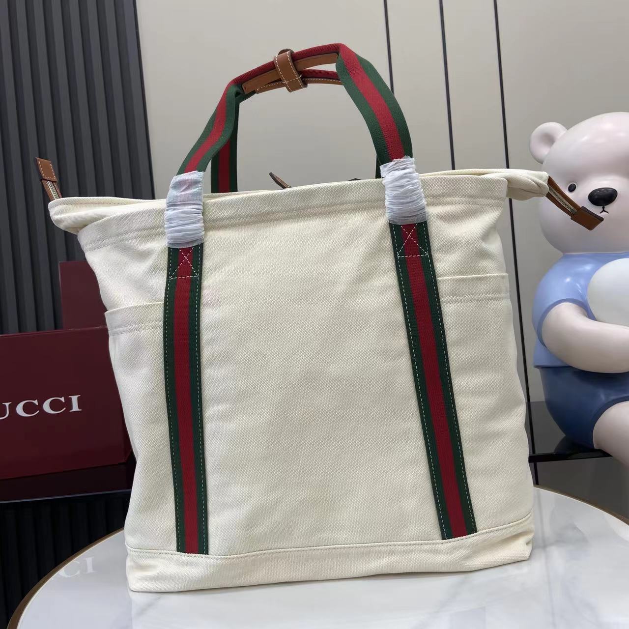 Gucci Printed Canvas Large Tote Bag - EUR FASHION