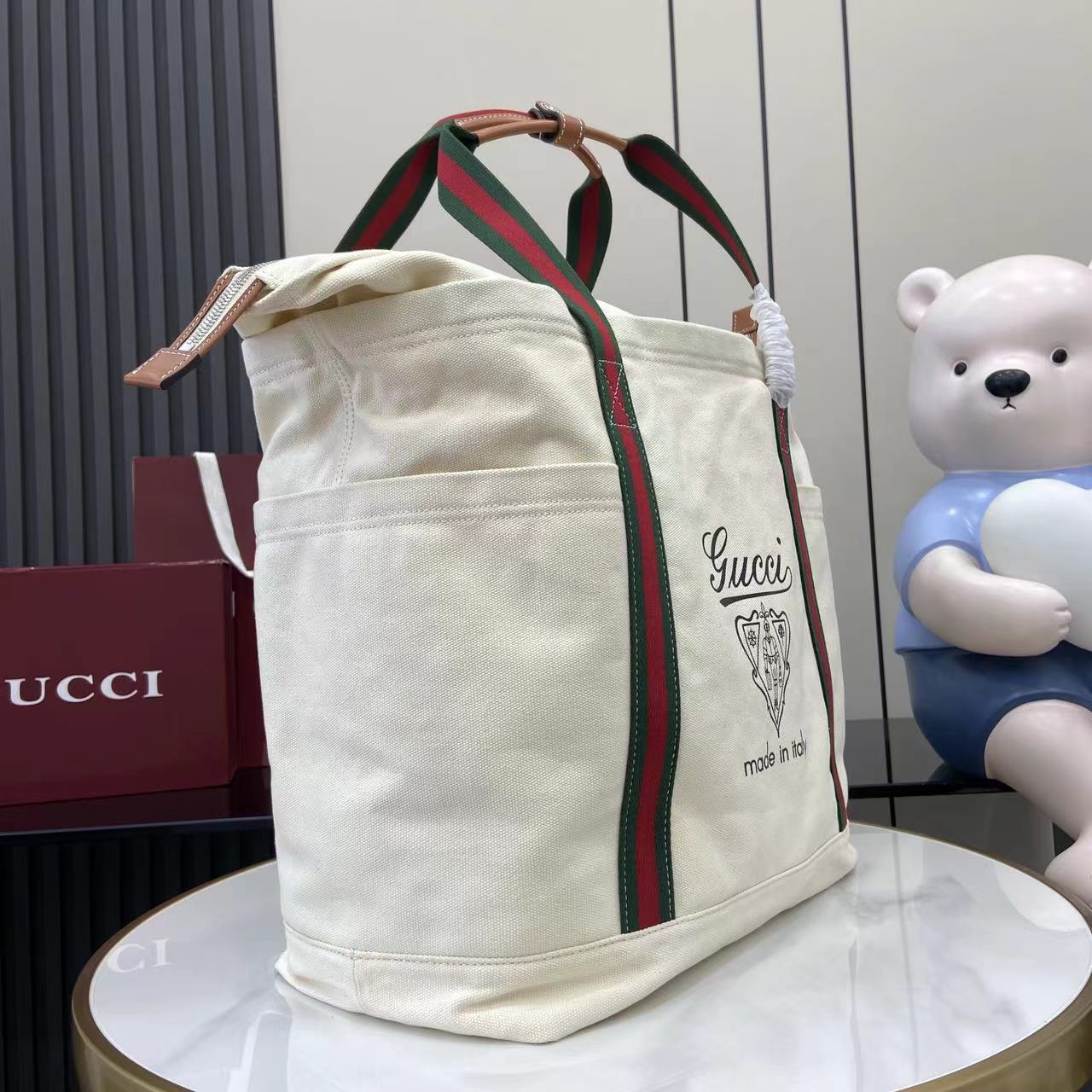 Gucci Printed Canvas Large Tote Bag - EUR FASHION