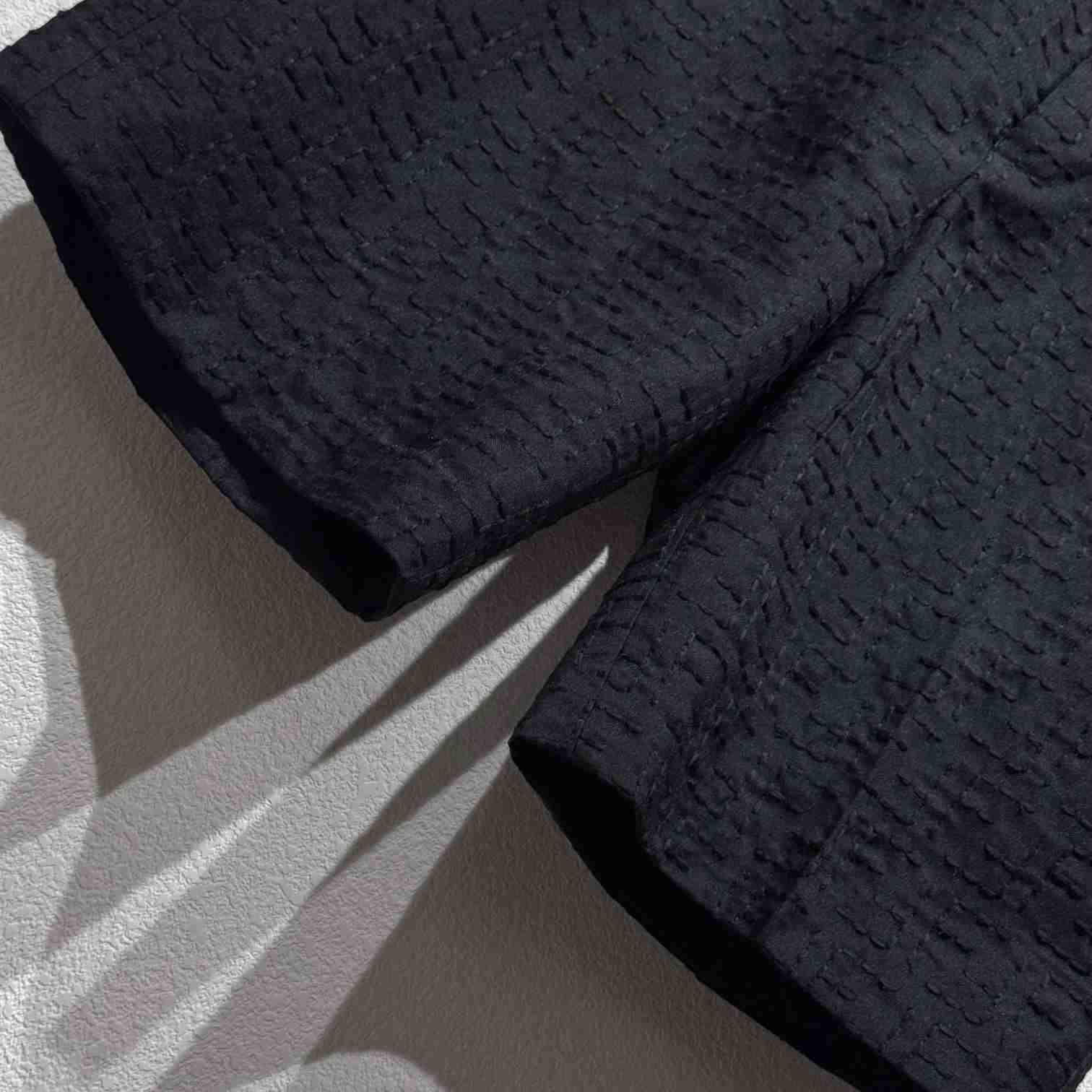 Fendi Black Linen FF jacquard Short - EUR FASHION